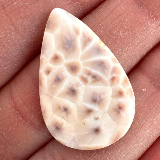 Pink Natrolite Cabochon | Natural Gemstone