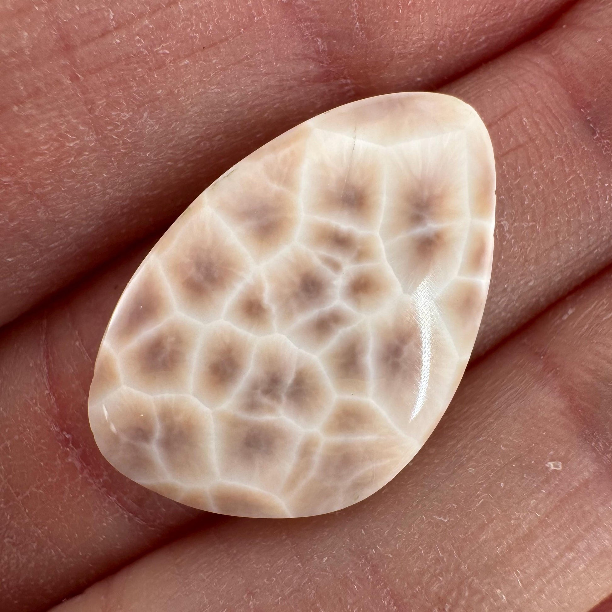 Pink Natrolite Cabochon | Natural Gemstone