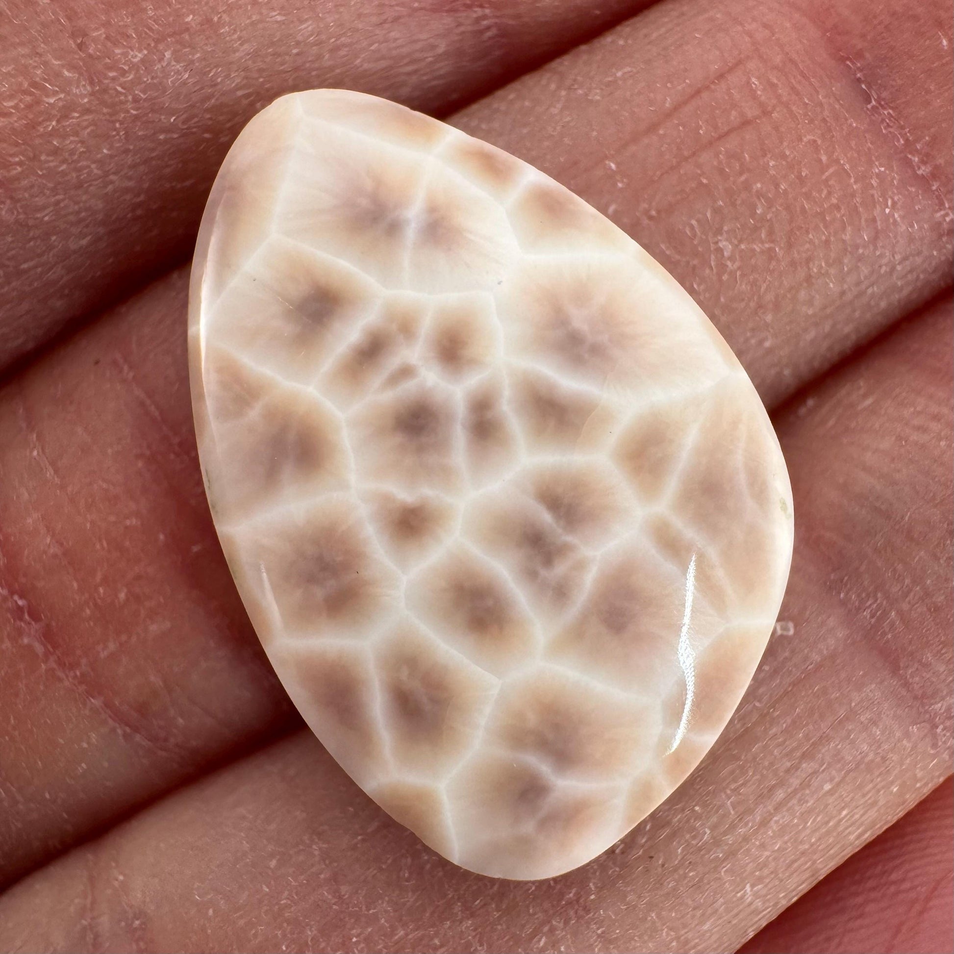 Pink Natrolite Cabochon | Natural Gemstone