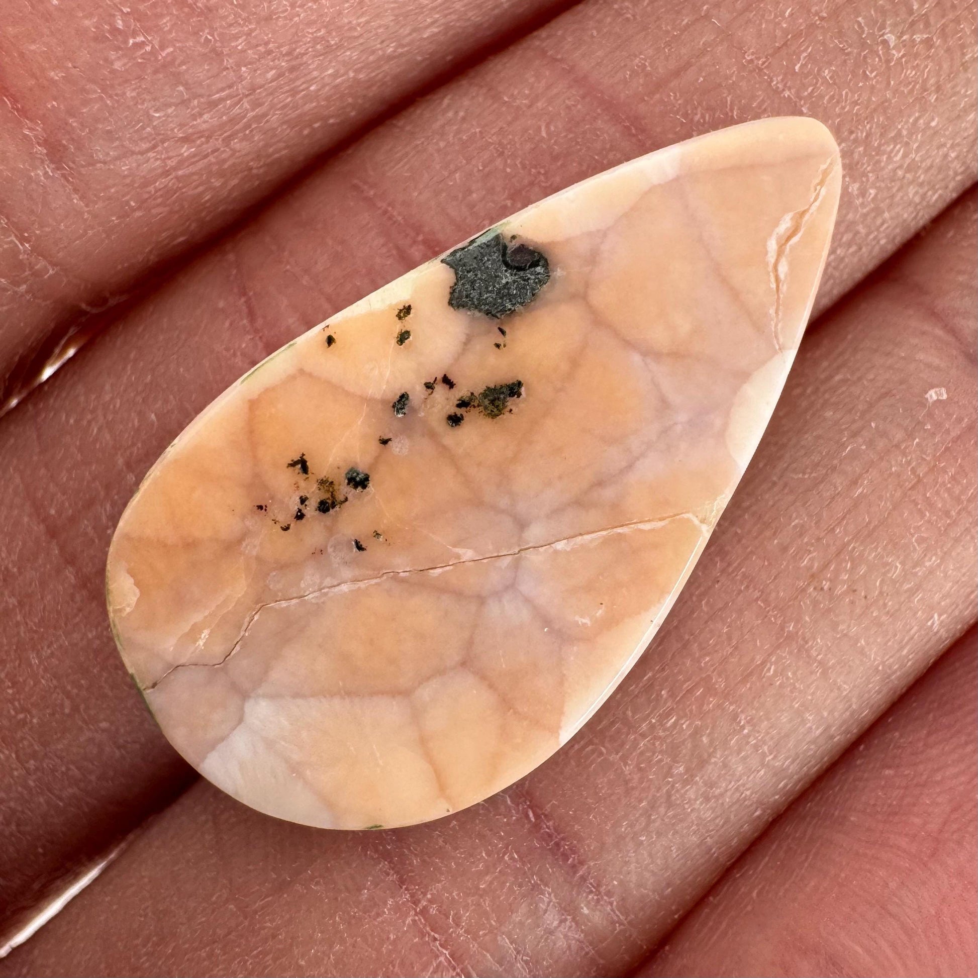 Pink Natrolite Cabochon | Natural Gemstone