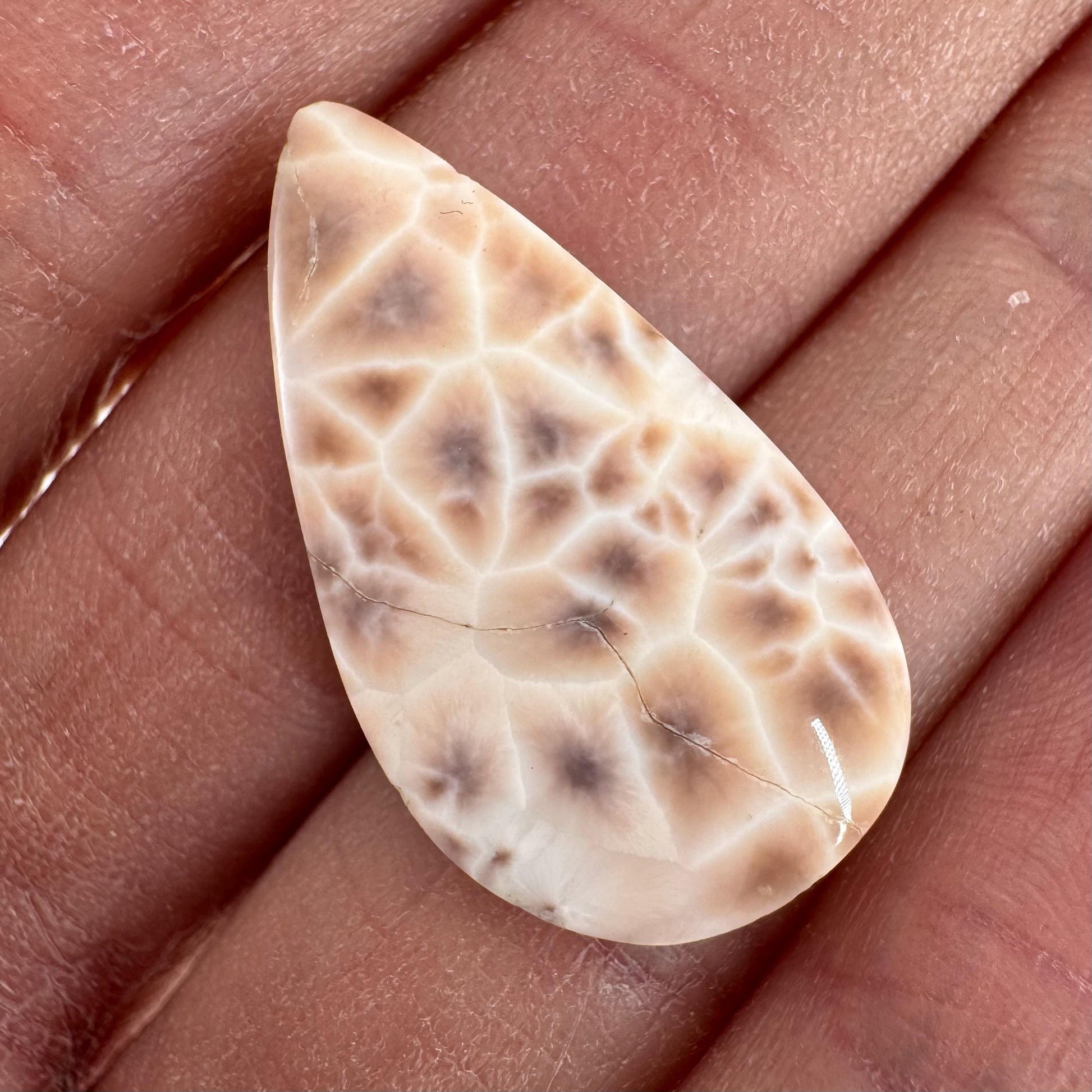 Pink Natrolite Cabochon | Natural Gemstone