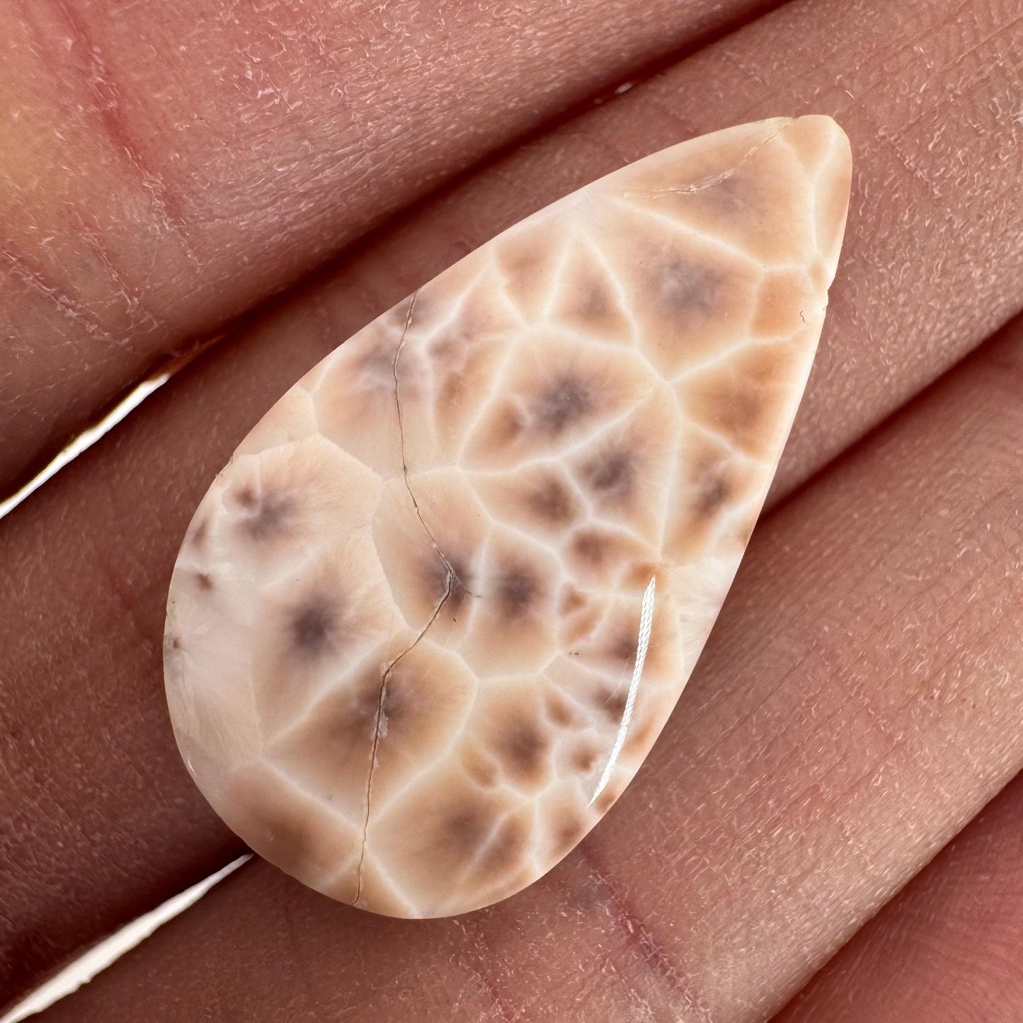 Pink Natrolite Cabochon | Natural Gemstone