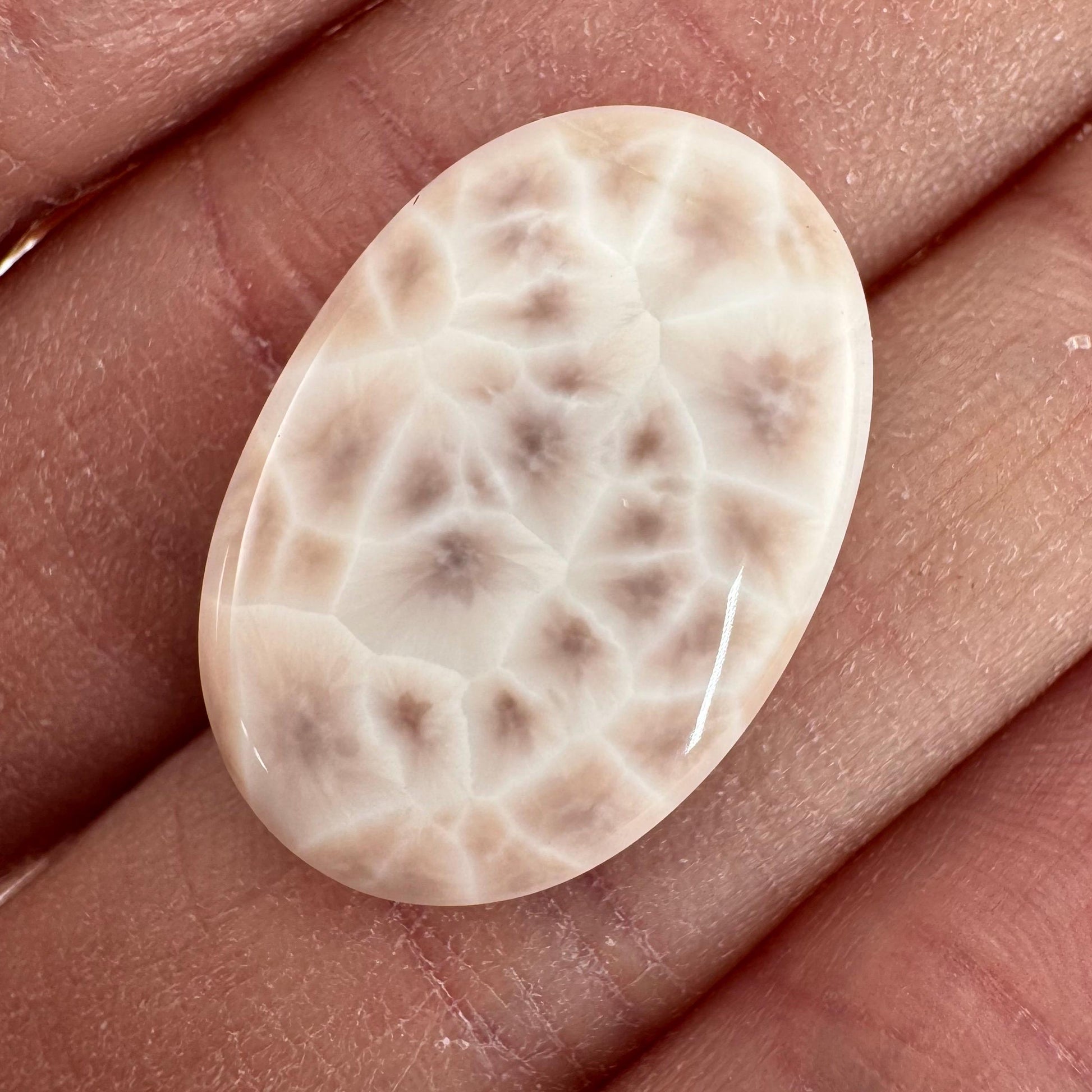 Pink Natrolite Cabochon | Natural Gemstone