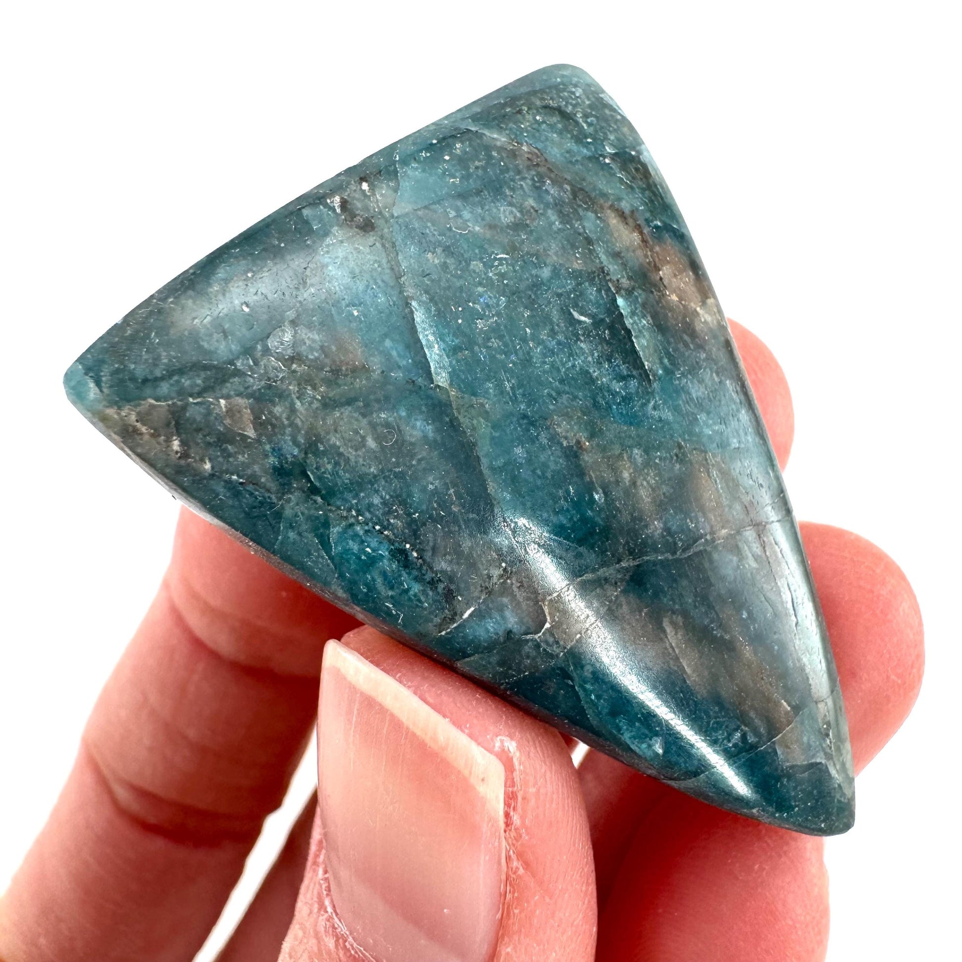 Blue Apatite Cabochon | Crystal Gemstone