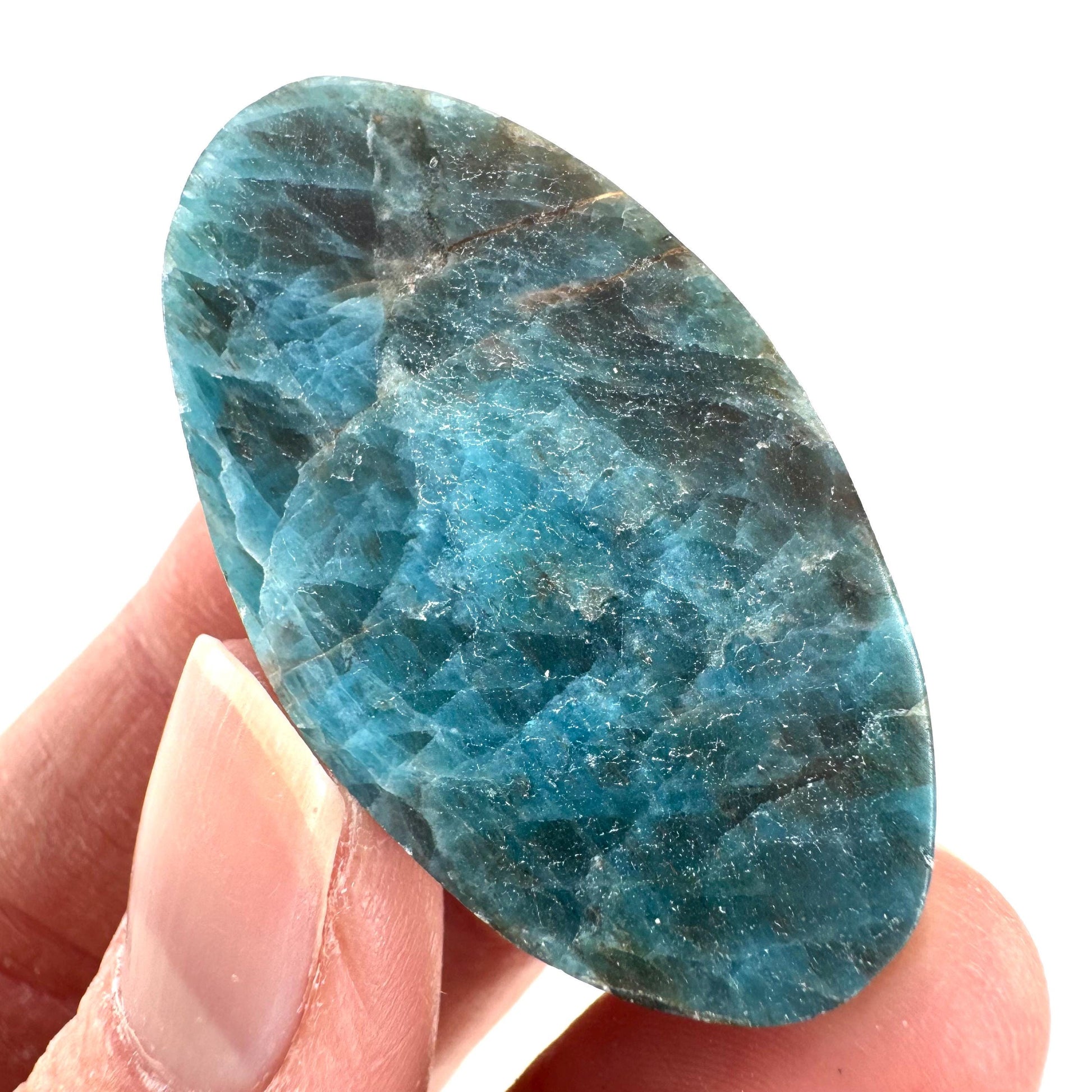 Blue Apatite Cabochon | Crystal Gemstone
