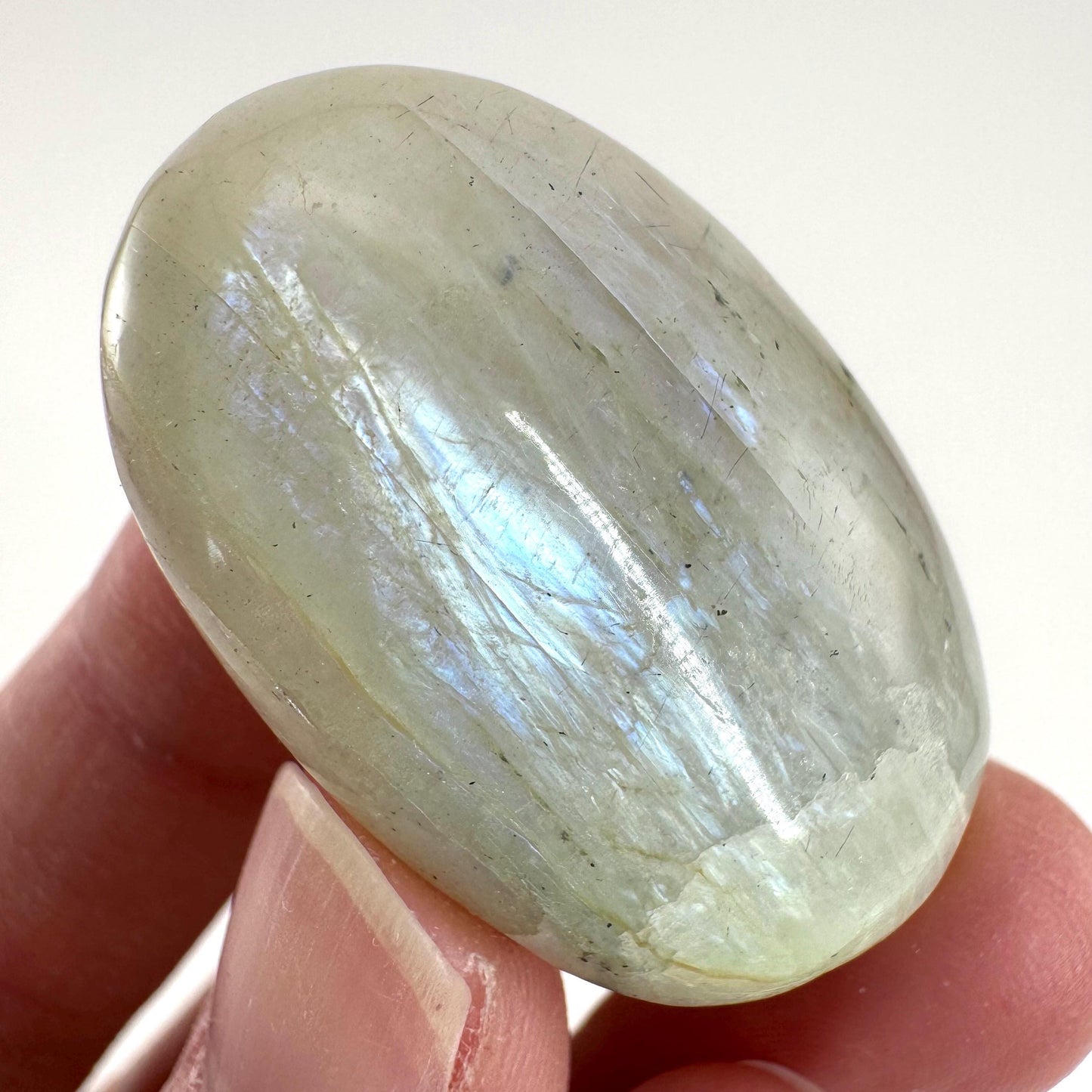 Flashy Garnierite Cabochon | Madagascar Moonstone Gemstone