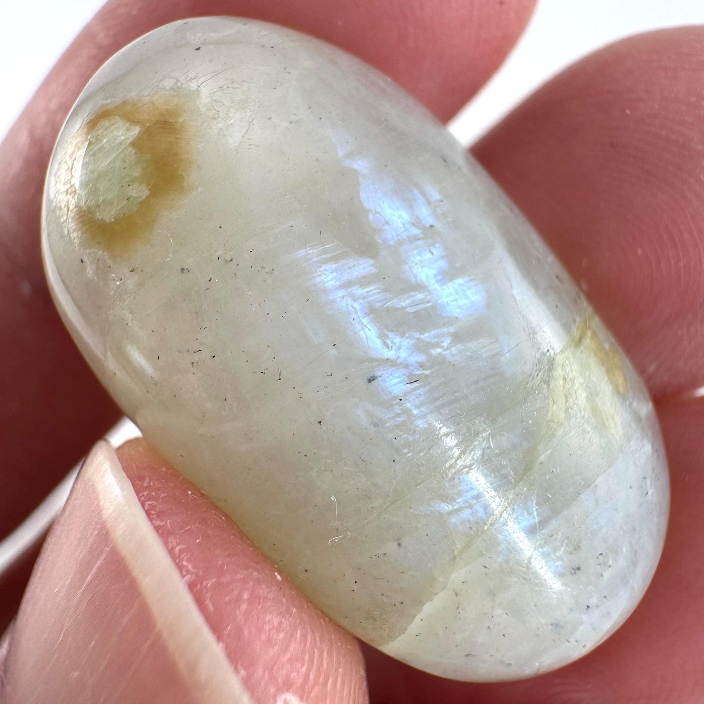 Flashy Garnierite Cabochon | Madagascar Moonstone Gemstone