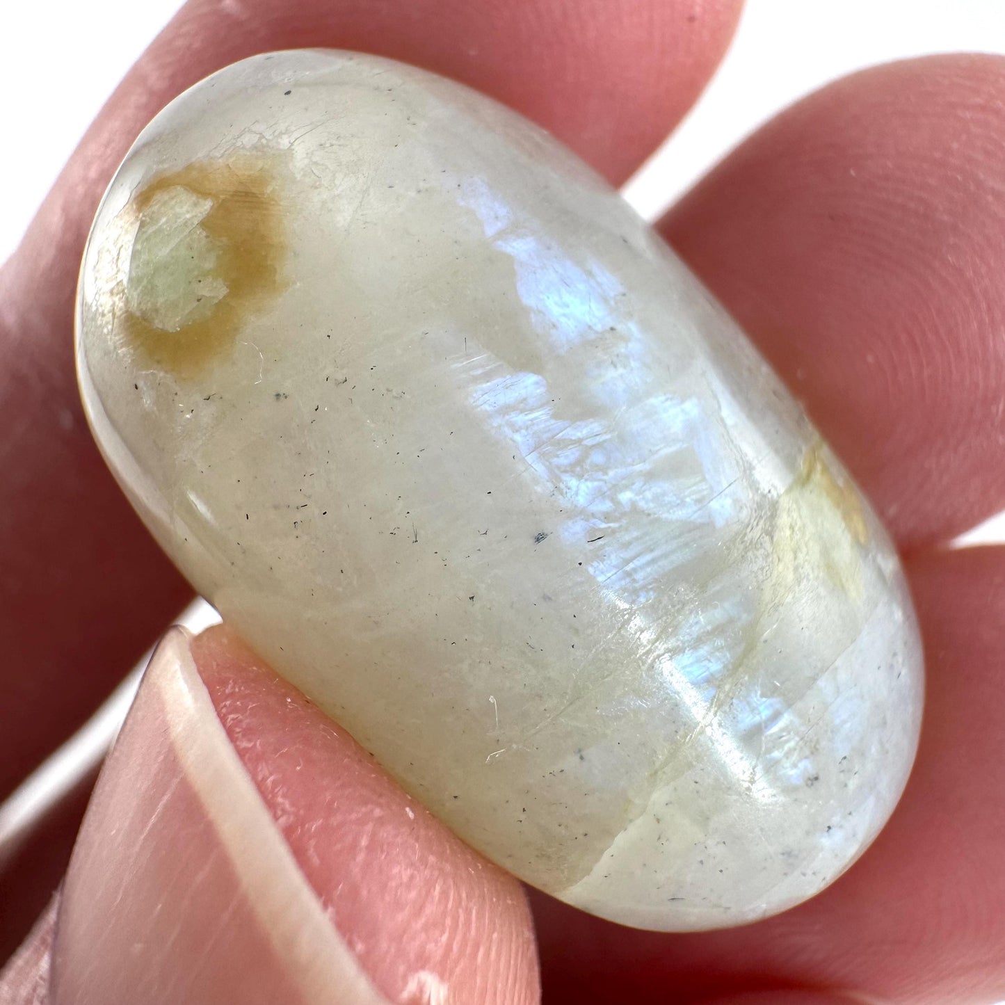 Flashy Garnierite Cabochon | Madagascar Moonstone Gemstone