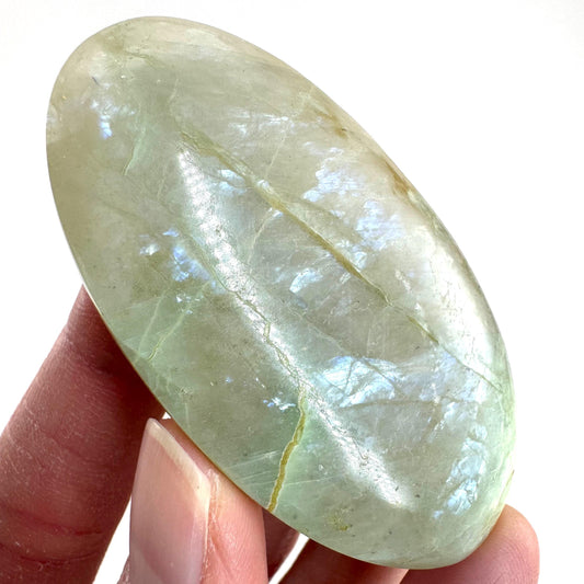 Flashy Garnierite Cabochon | Green Moonstone Gemstone