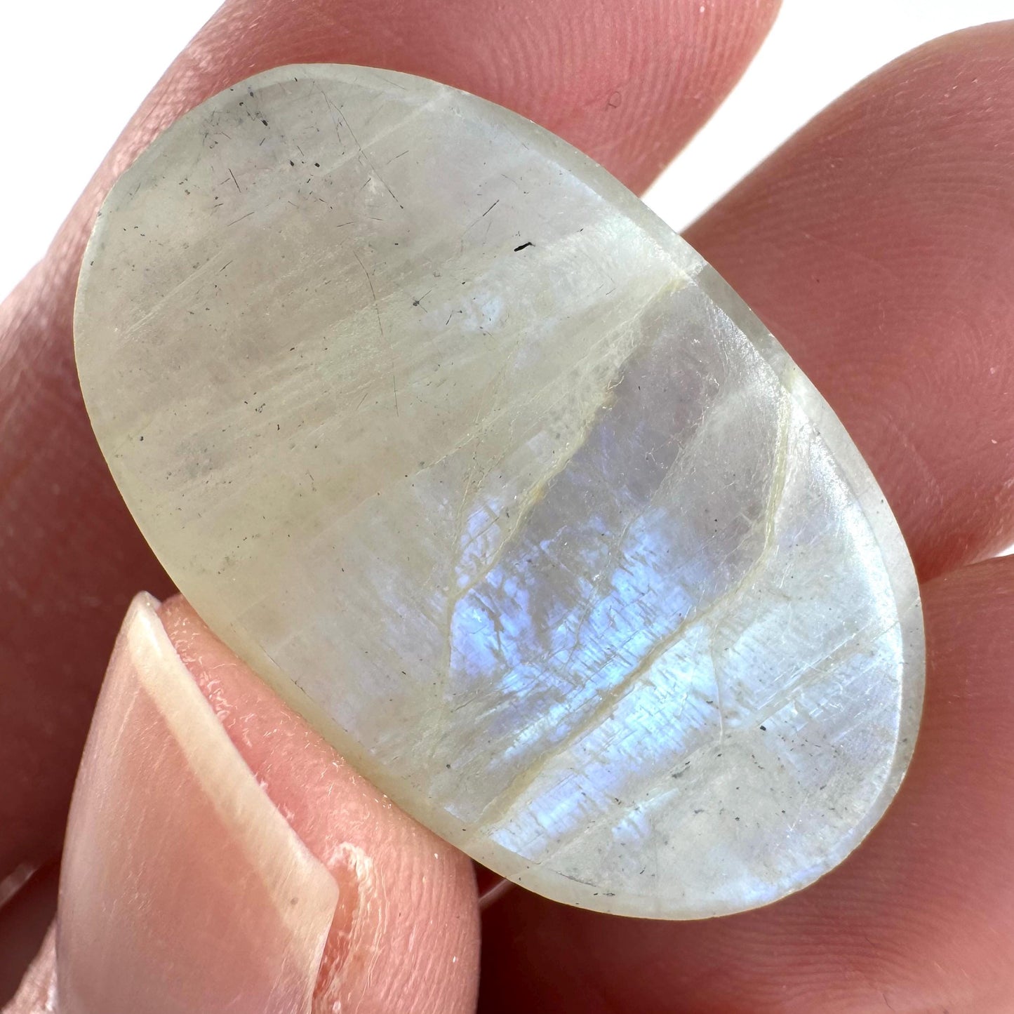 Flashy Garnierite Cabochon | Madagascar Moonstone Gemstone