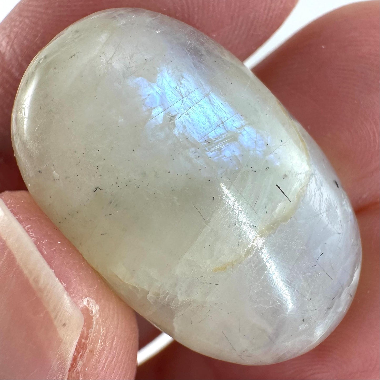 Flashy Garnierite Cabochon | Madagascar Moonstone Gemstone