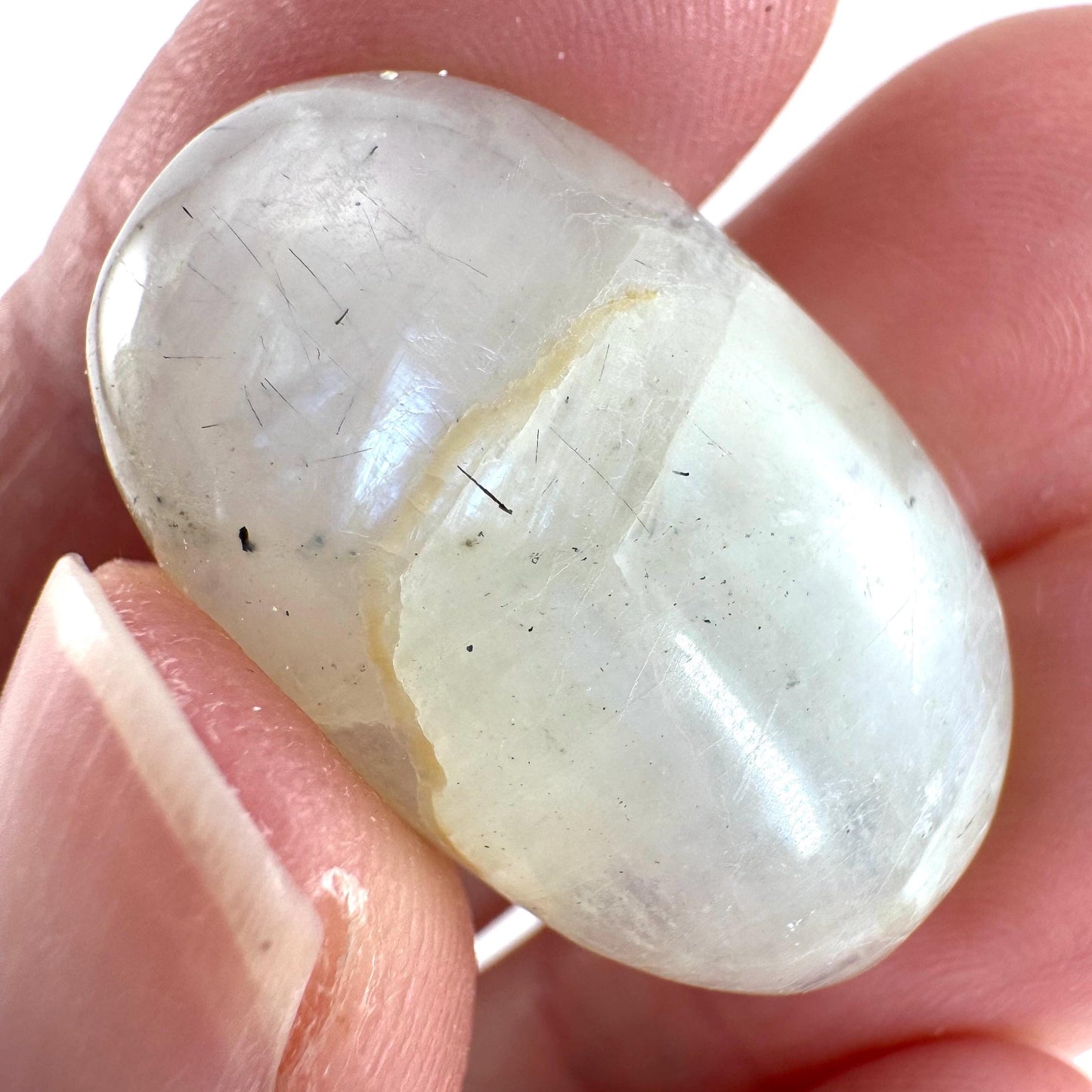 Flashy Garnierite Cabochon | Madagascar Moonstone Gemstone