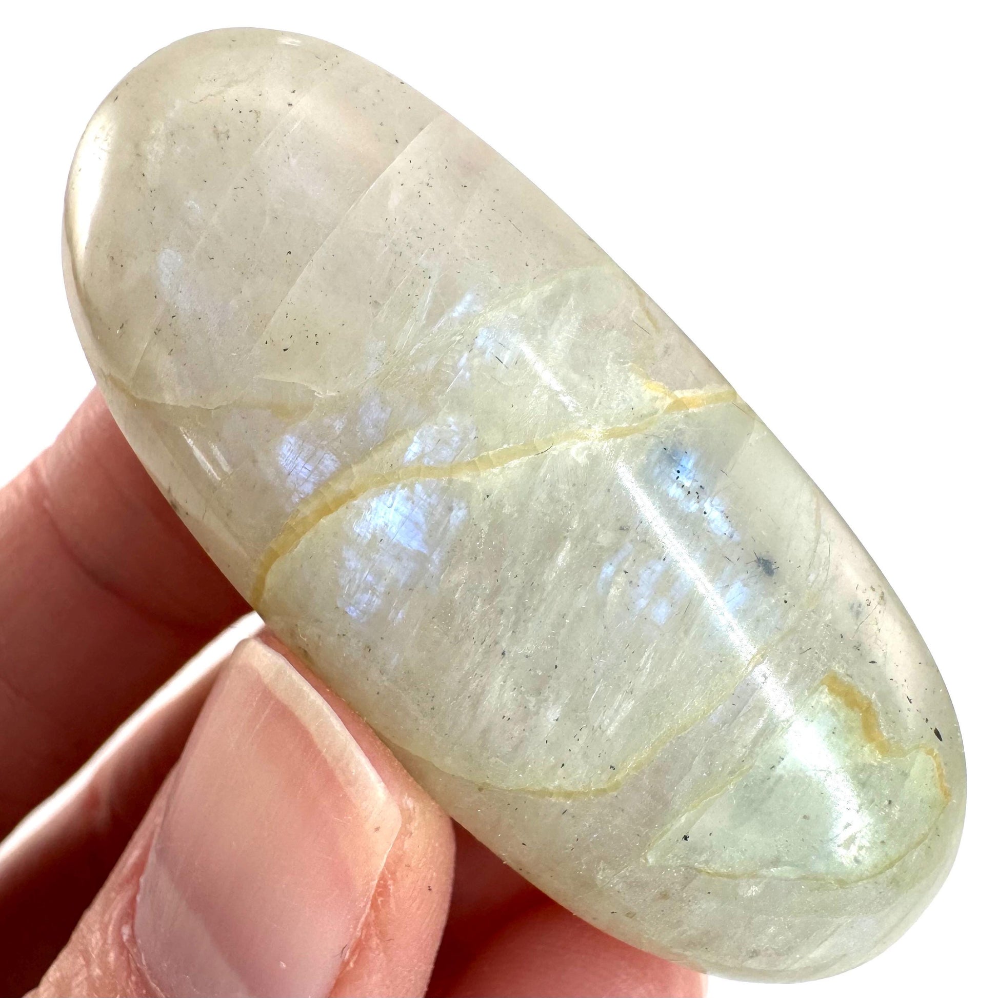 Flashy Garnierite Cabochon | Madagascar Moonstone Gemstone