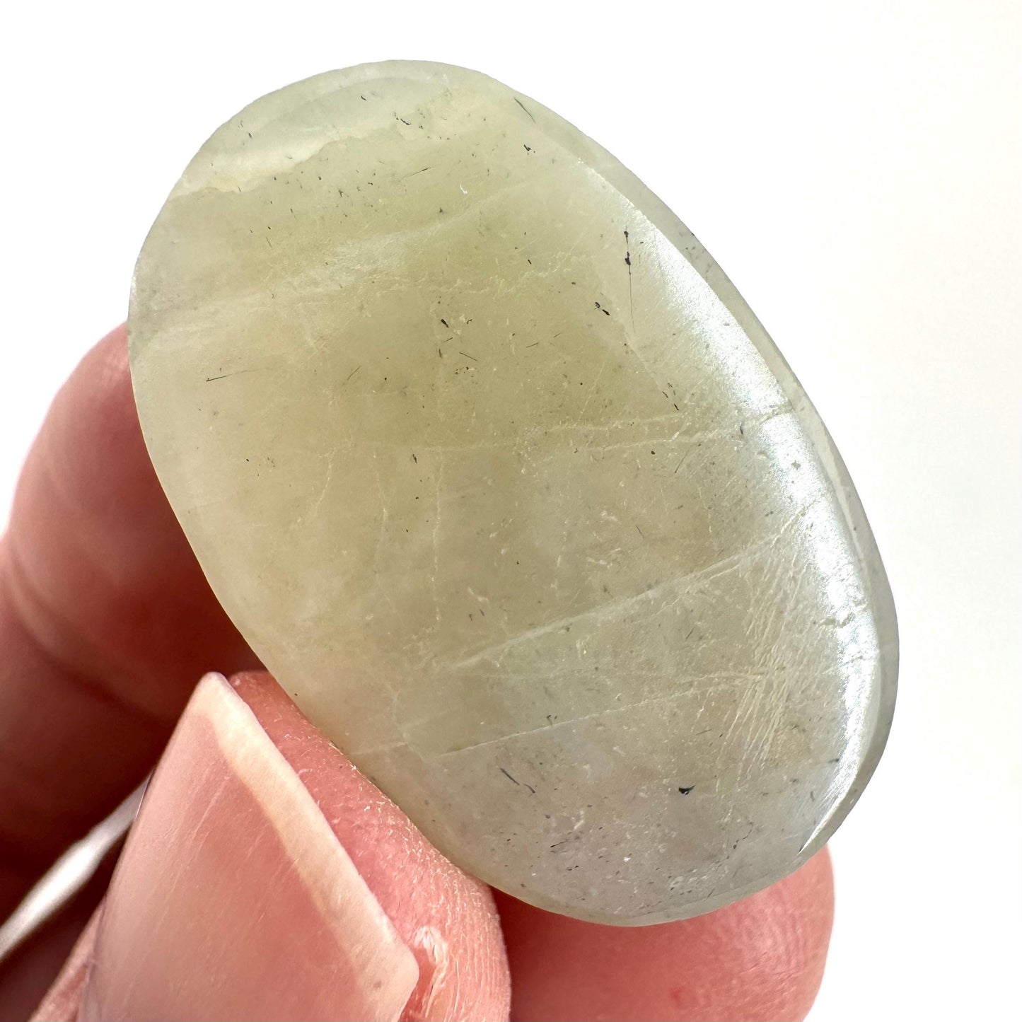 Flashy Garnierite Cabochon | Madagascar Moonstone Gemstone
