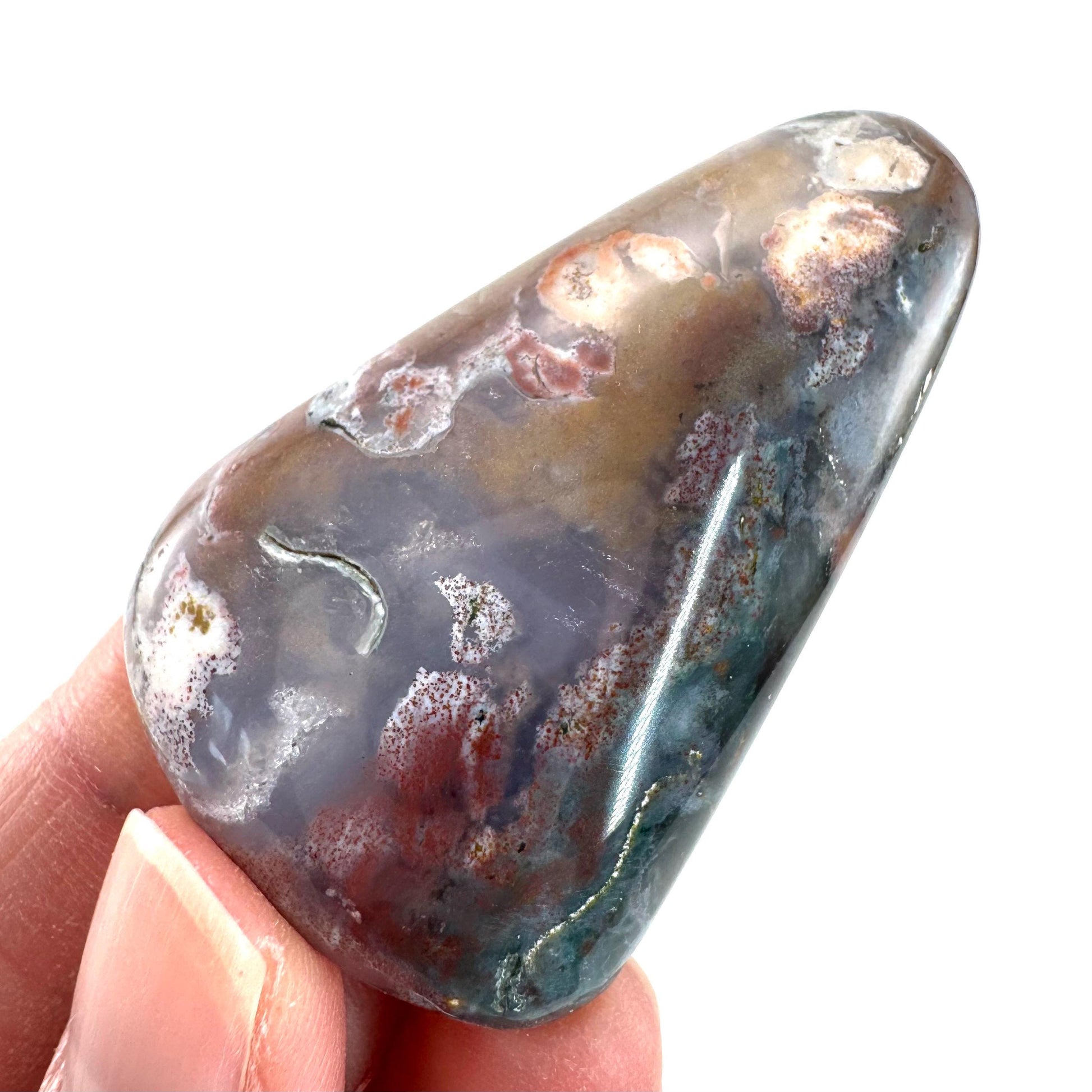 Orbicular Ocean Jasper Cabochon | Natural Gemstone