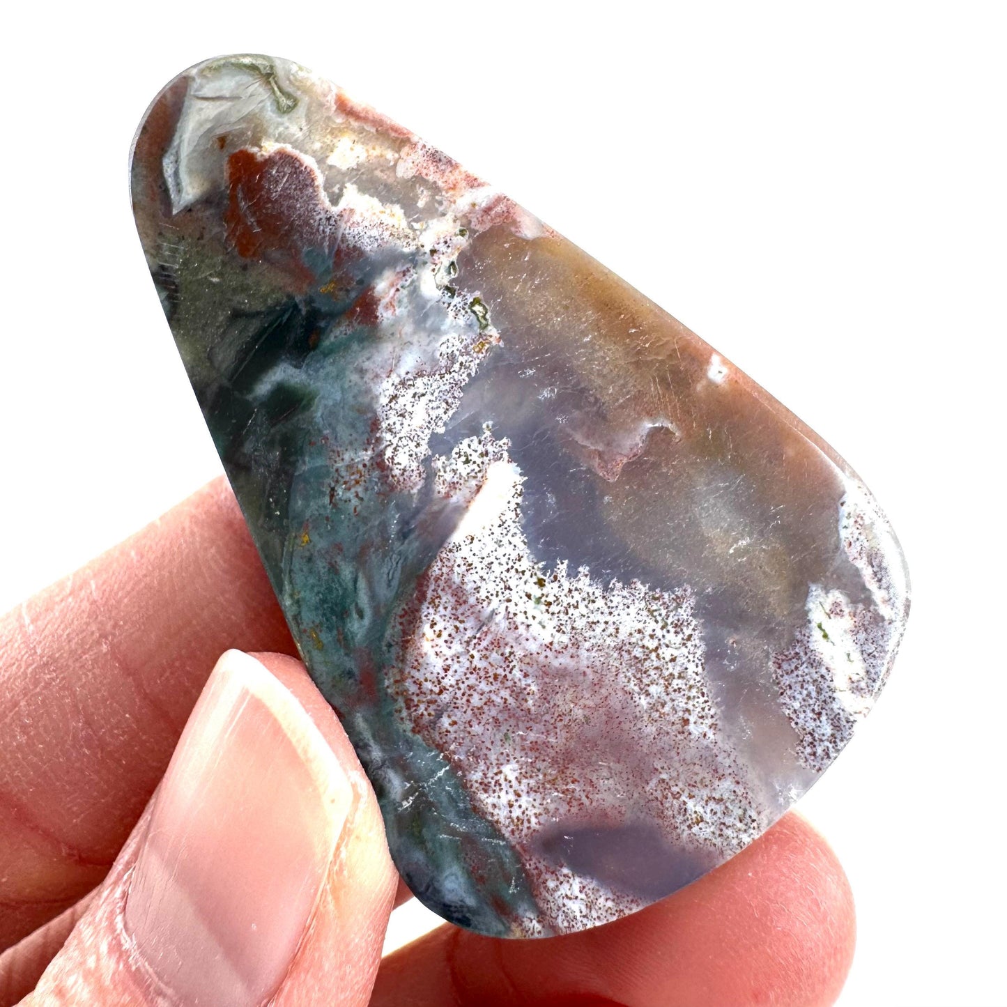 Orbicular Ocean Jasper Cabochon | Natural Gemstone