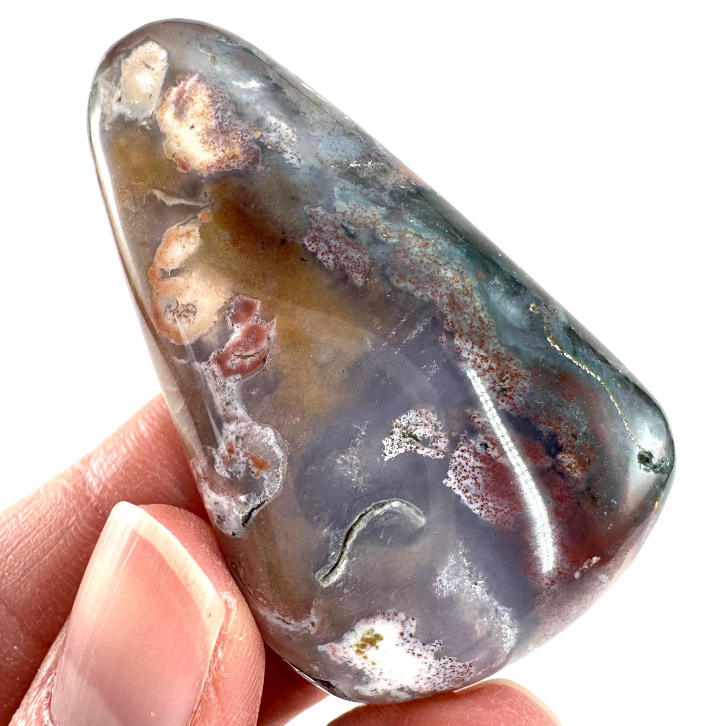 Orbicular Ocean Jasper Cabochon | Natural Gemstone