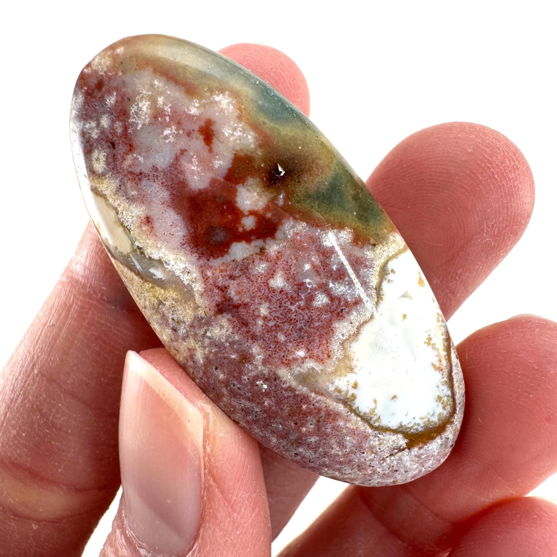 Orbicular Ocean Jasper Cabochon | Natural Gemstone