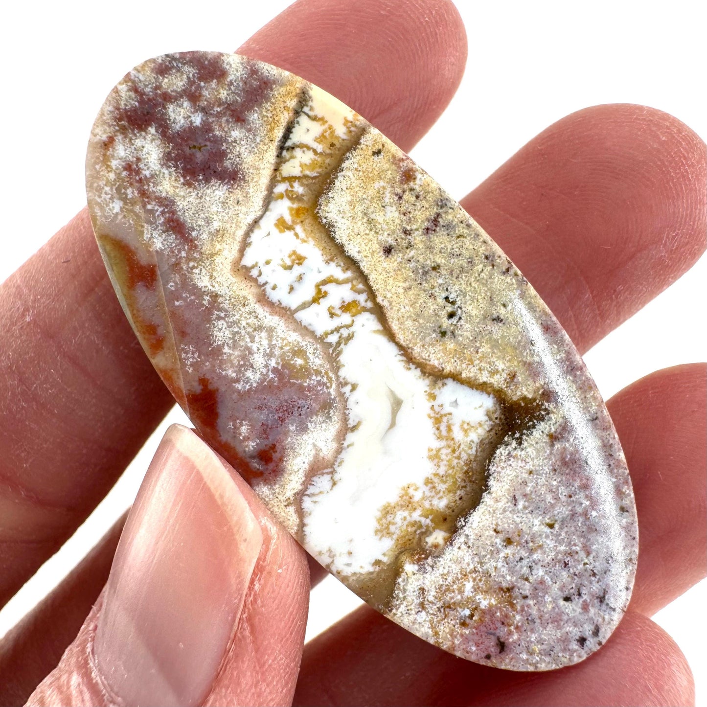 Orbicular Ocean Jasper Cabochon | Natural Gemstone