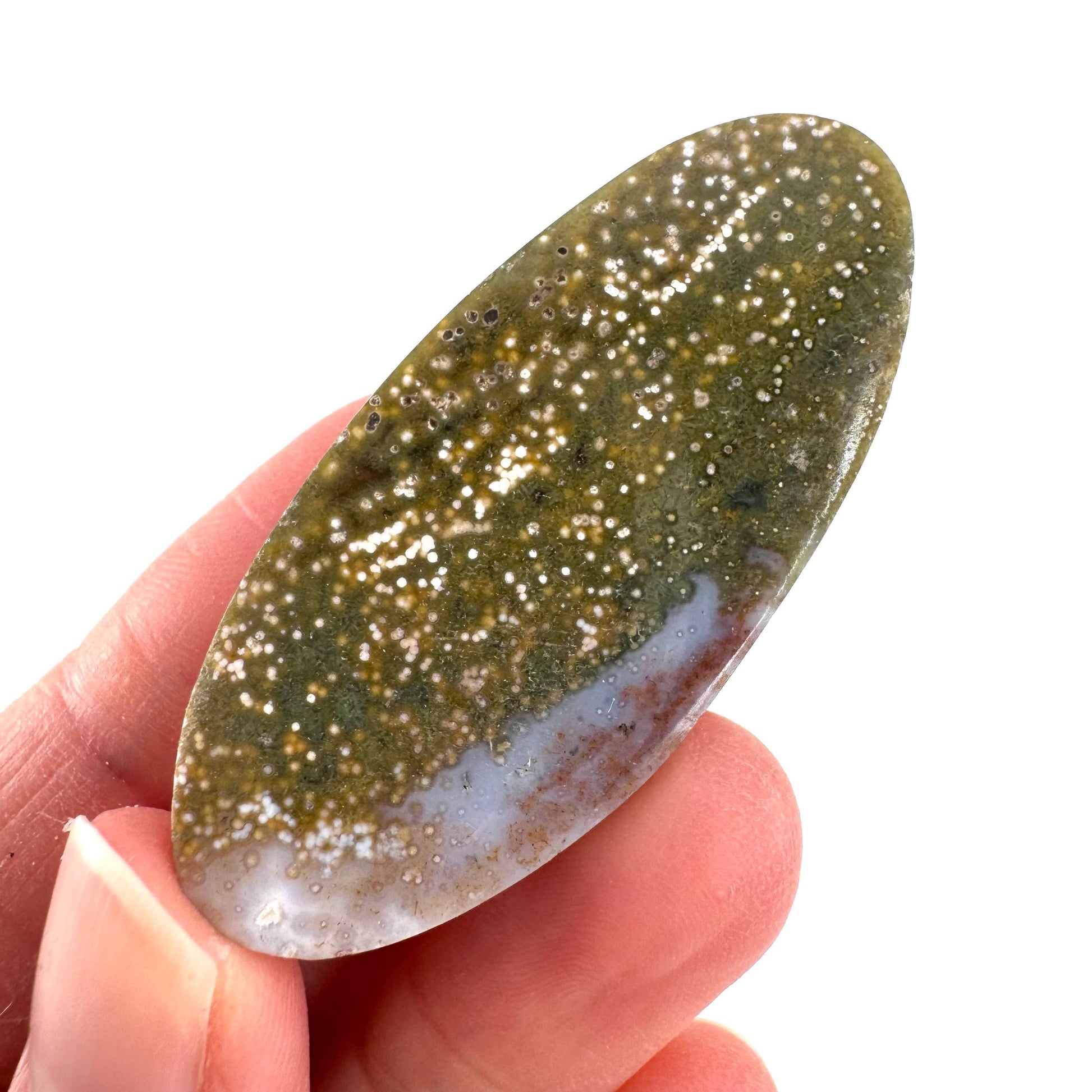 Orbicular Ocean Jasper Cabochon | Natural Gemstone