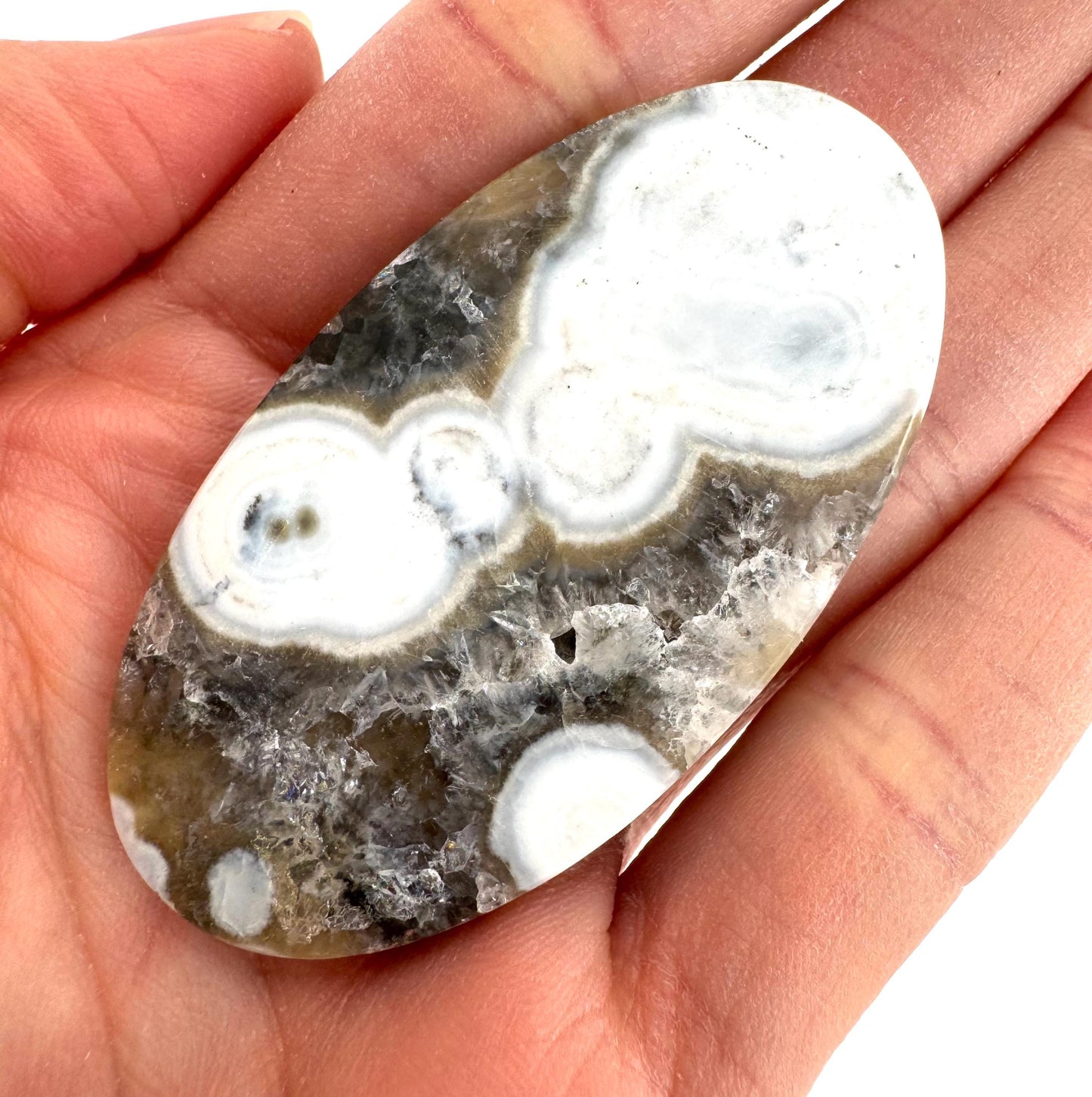 Orbicular Ocean Jasper Cabochon | Natural Gemstone