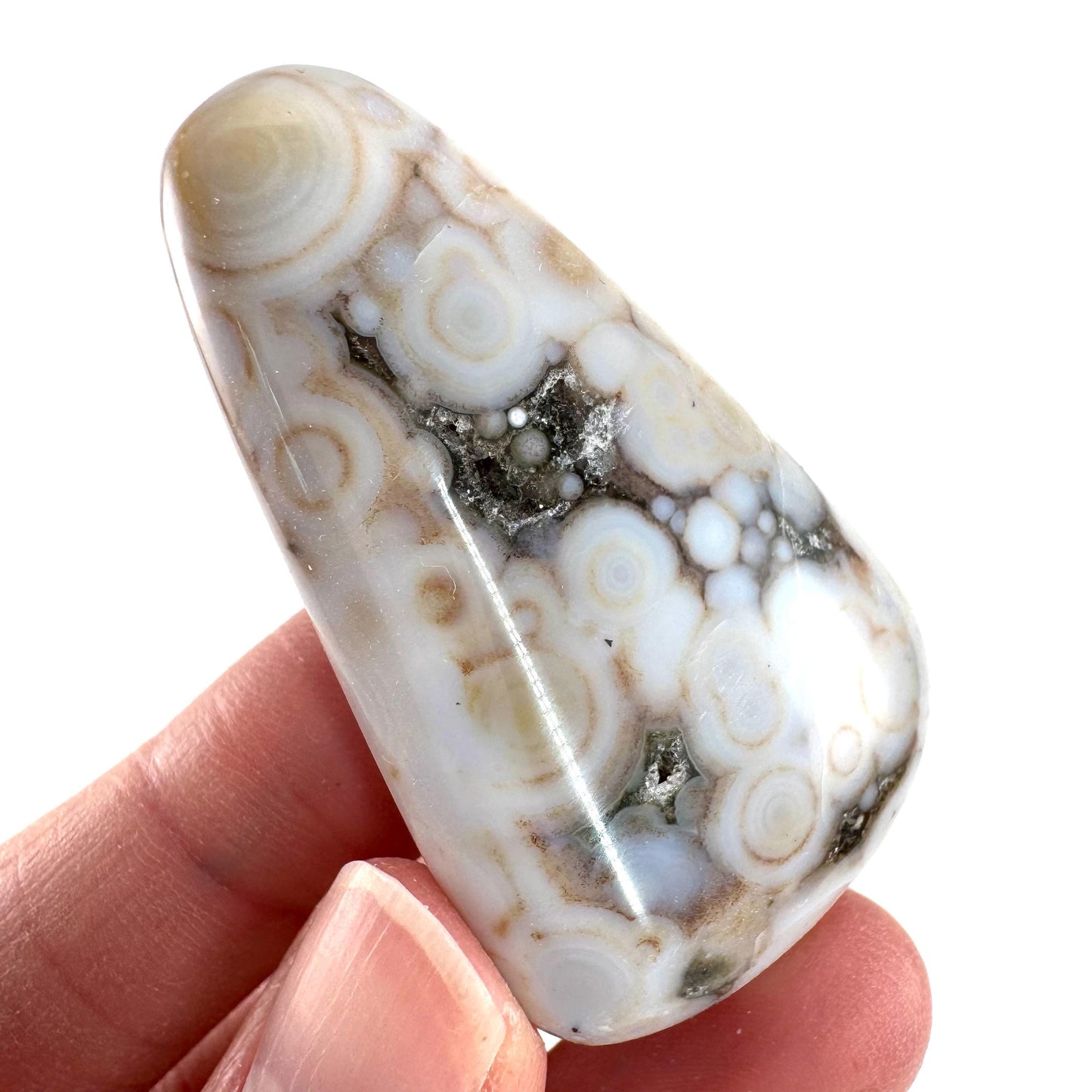 Orbicular Ocean Jasper Cabochon | Natural Gemstone