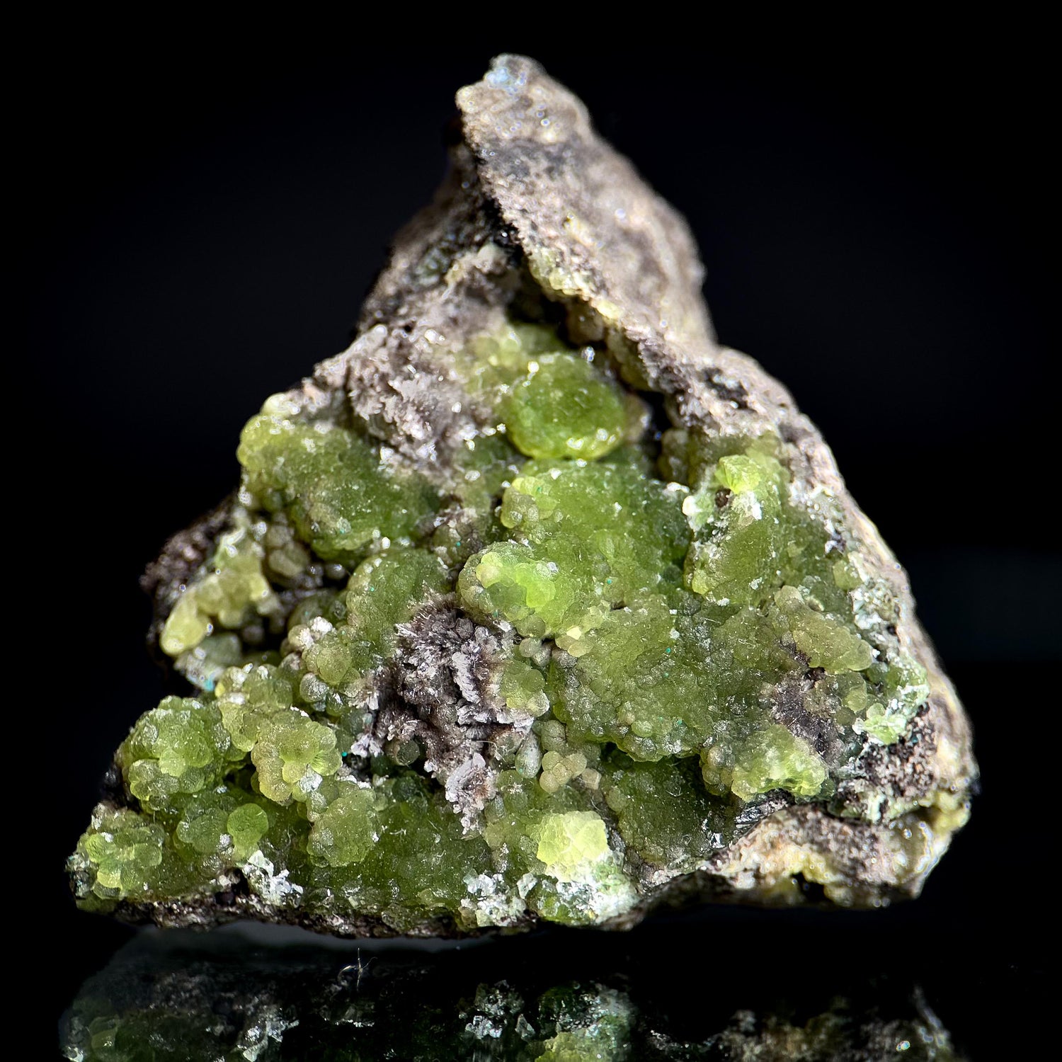 Cuprian Smithsonite | green crystal, rare mineral specimen from Tsumeb, Namibia