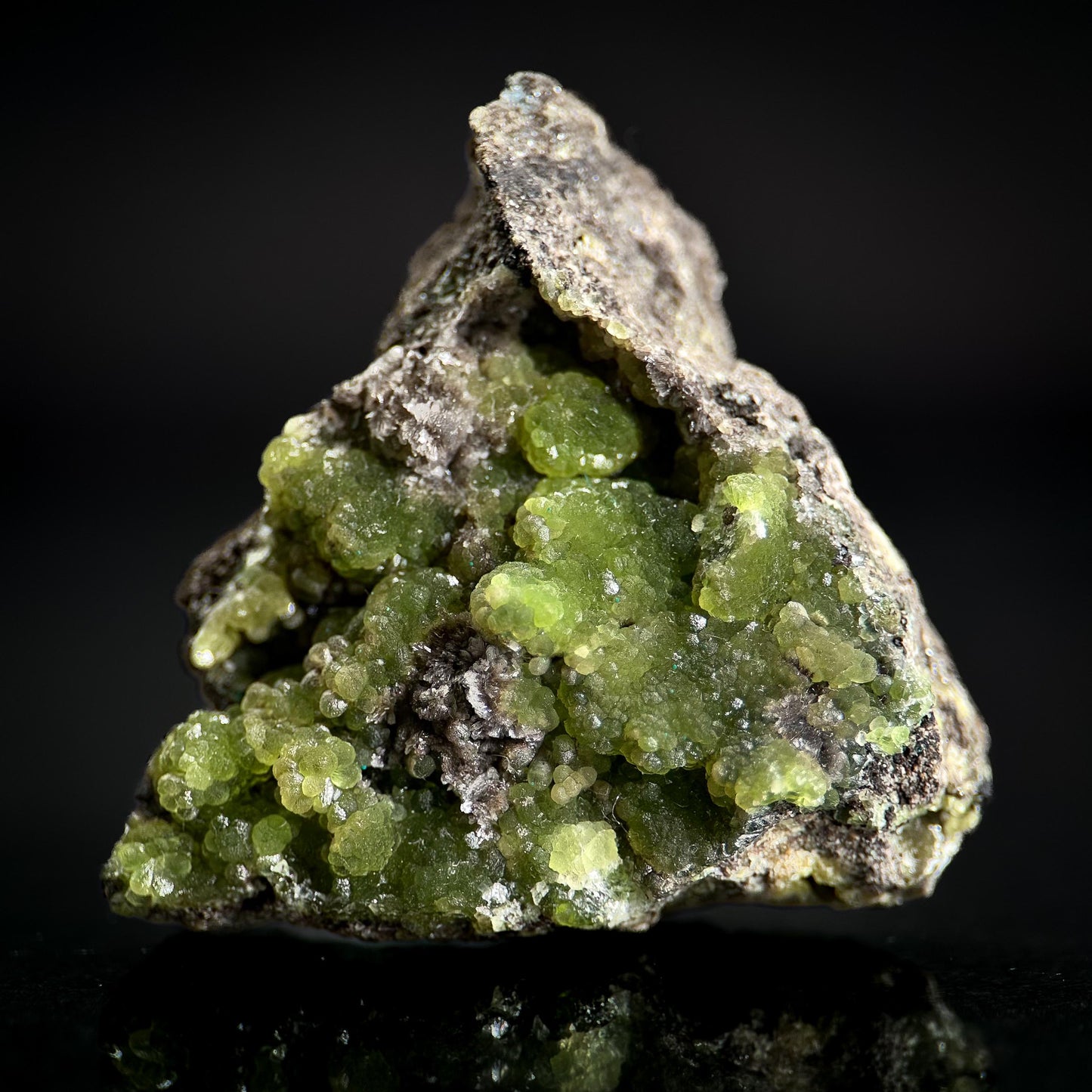 Cuprian Smithsonite | green crystal, rare mineral specimen from Tsumeb, Namibia