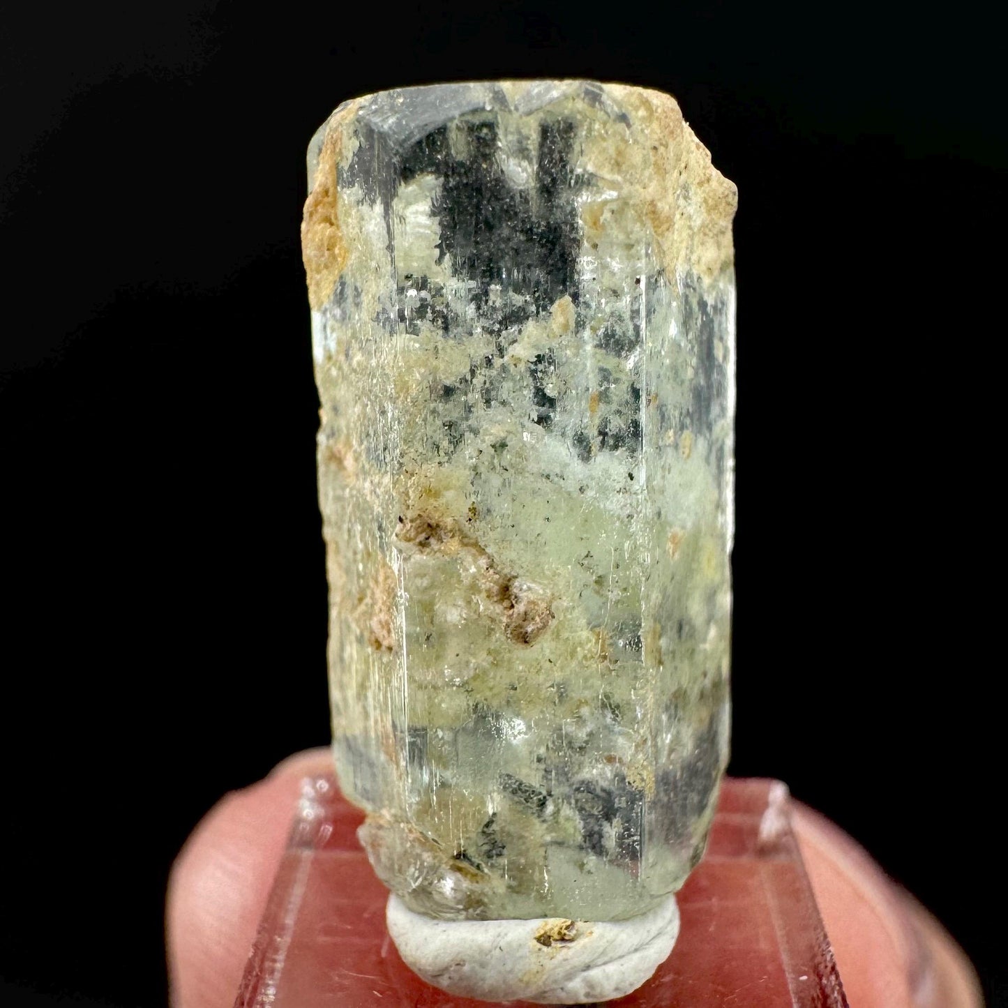 Aquamarine Crystal | natural blue beryl, mineral specimen from Namibia