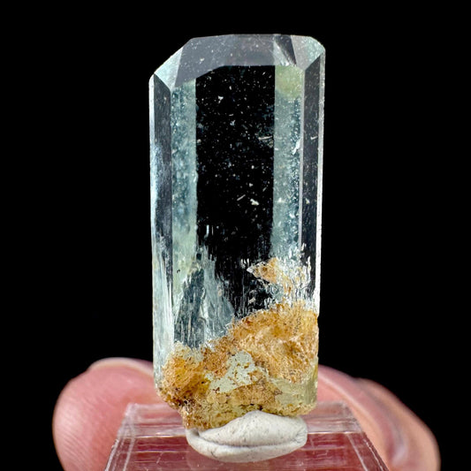 Aquamarine Crystal | natural blue beryl, mineral specimen from Namibia