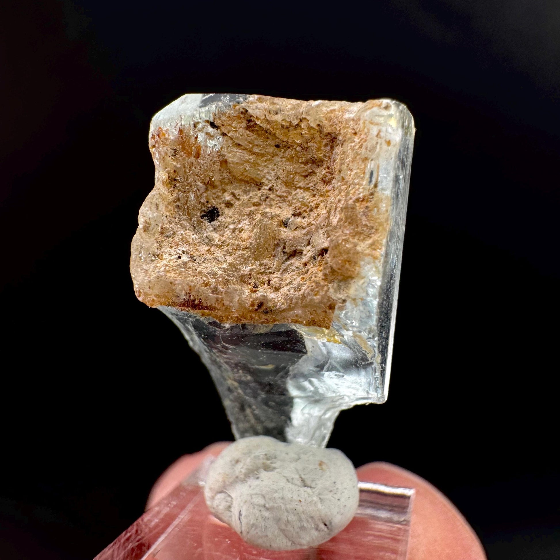Aquamarine Crystal | natural blue beryl, mineral specimen from Namibia