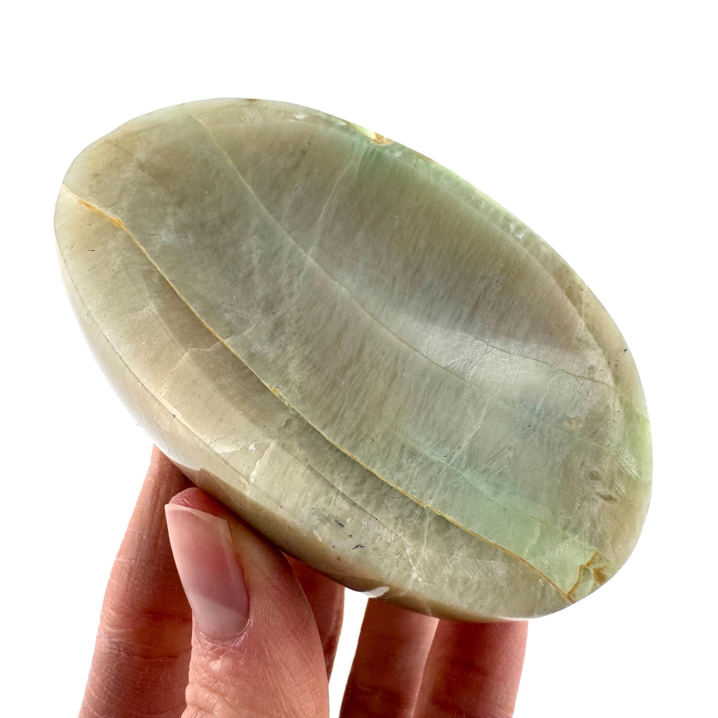Garnierite Bowl | Polished Crystal Trinket Dish