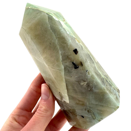 Garnierite Crystal Point | Polished Tower