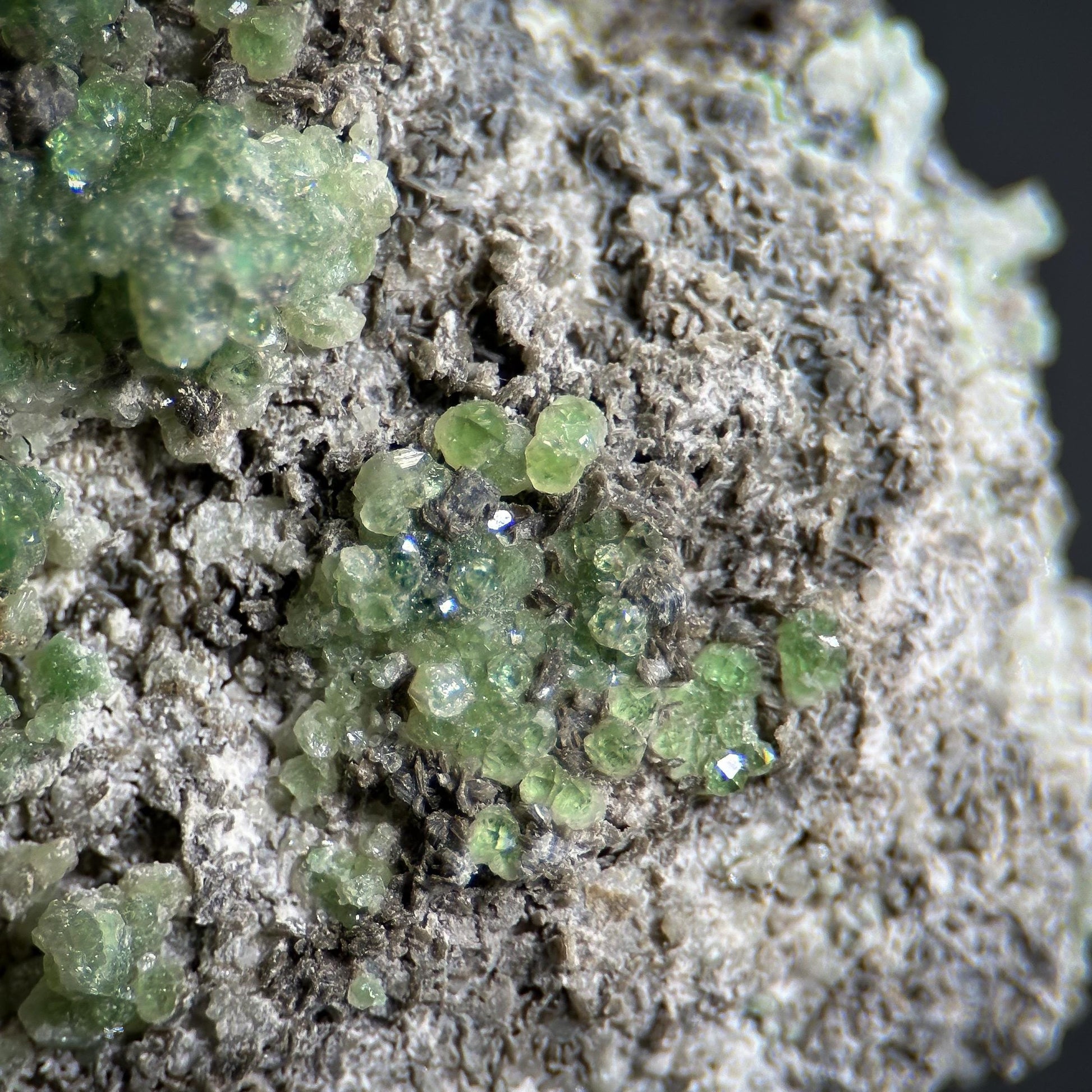 Chrome Grossular Garnet | green crystal, natural mineral specimen from Canada