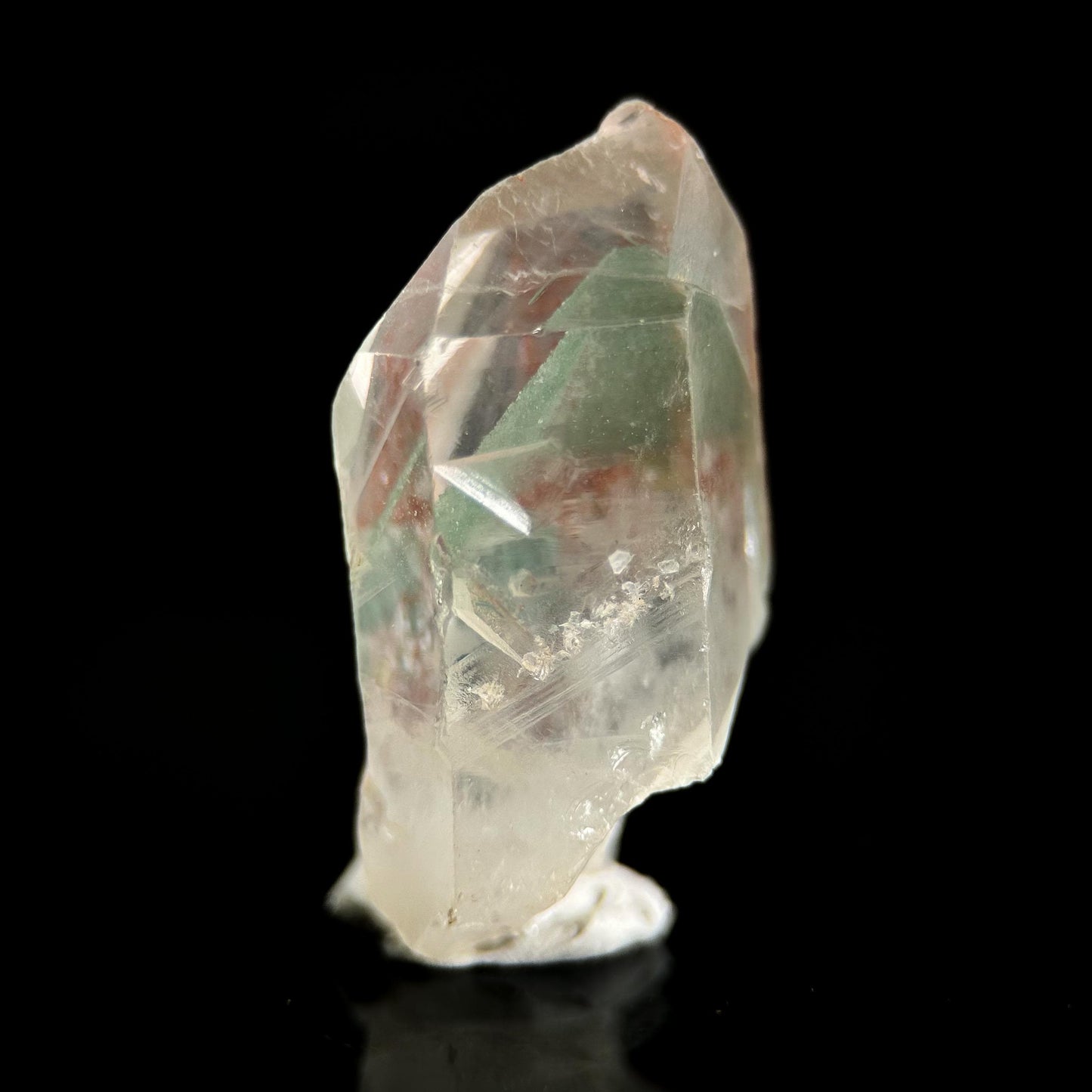 Phantom Chlorite Quartz | Green & Red Crystal, Mineral Specimen from Madagascar