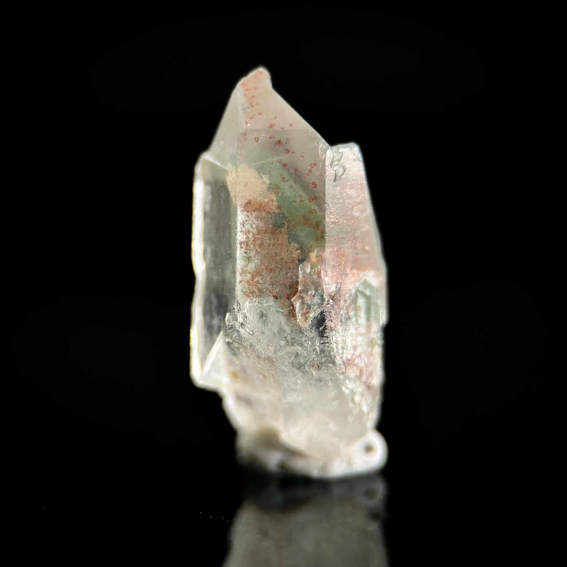 Phantom Chlorite Quartz | Green & Red Crystal, Mineral Specimen from Madagascar