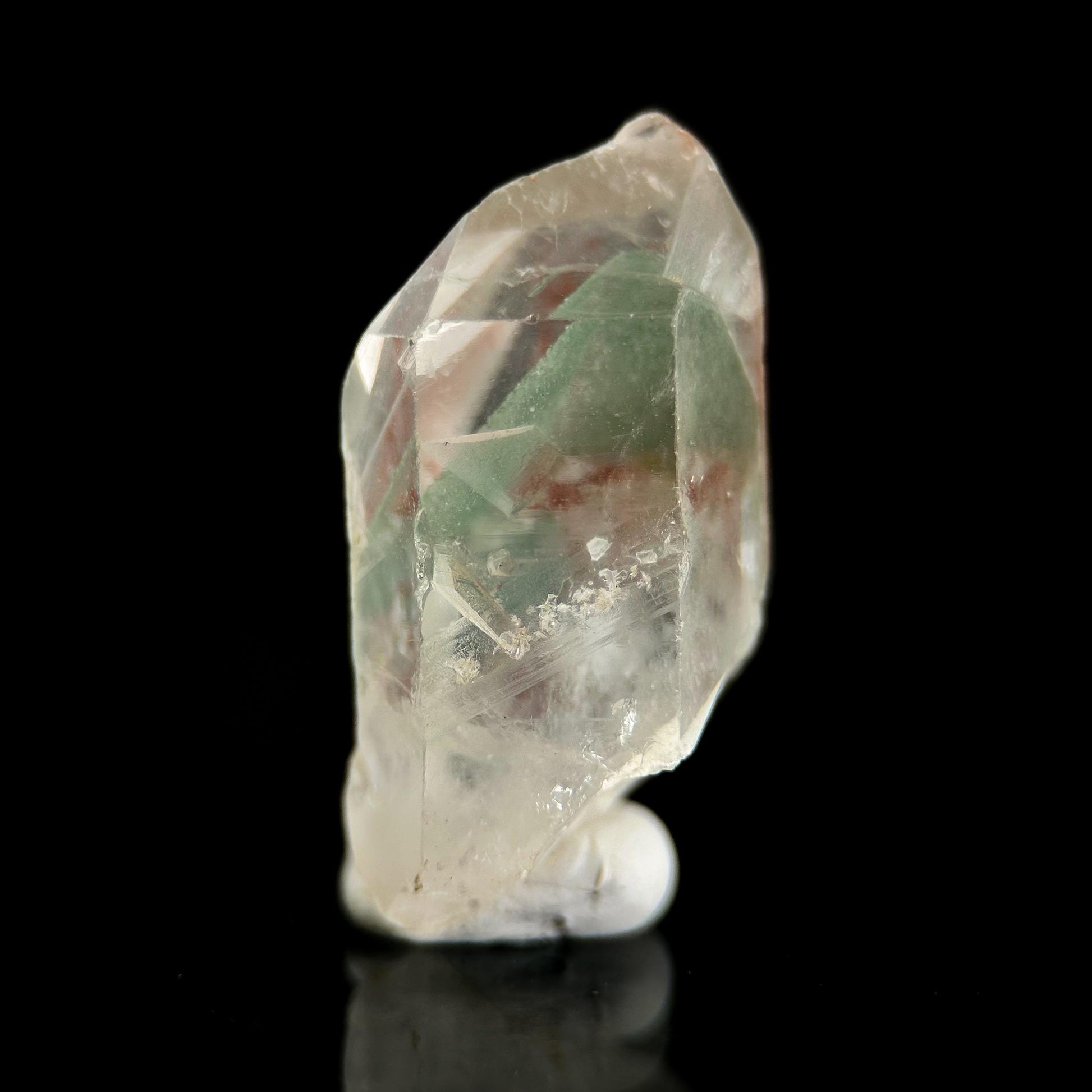 Phantom Chlorite Quartz | Green & Red Crystal, Mineral Specimen from Madagascar
