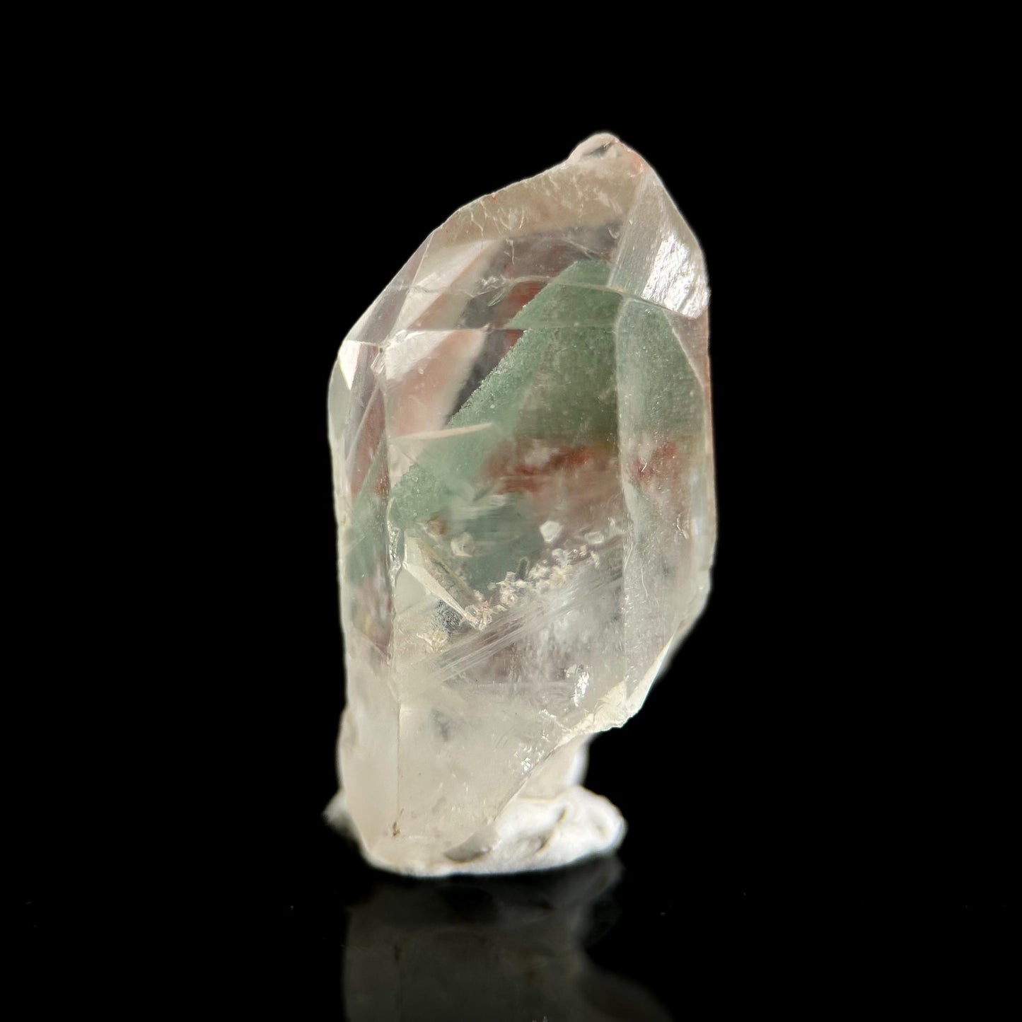 Phantom Chlorite Quartz | Green & Red Crystal, Mineral Specimen from Madagascar