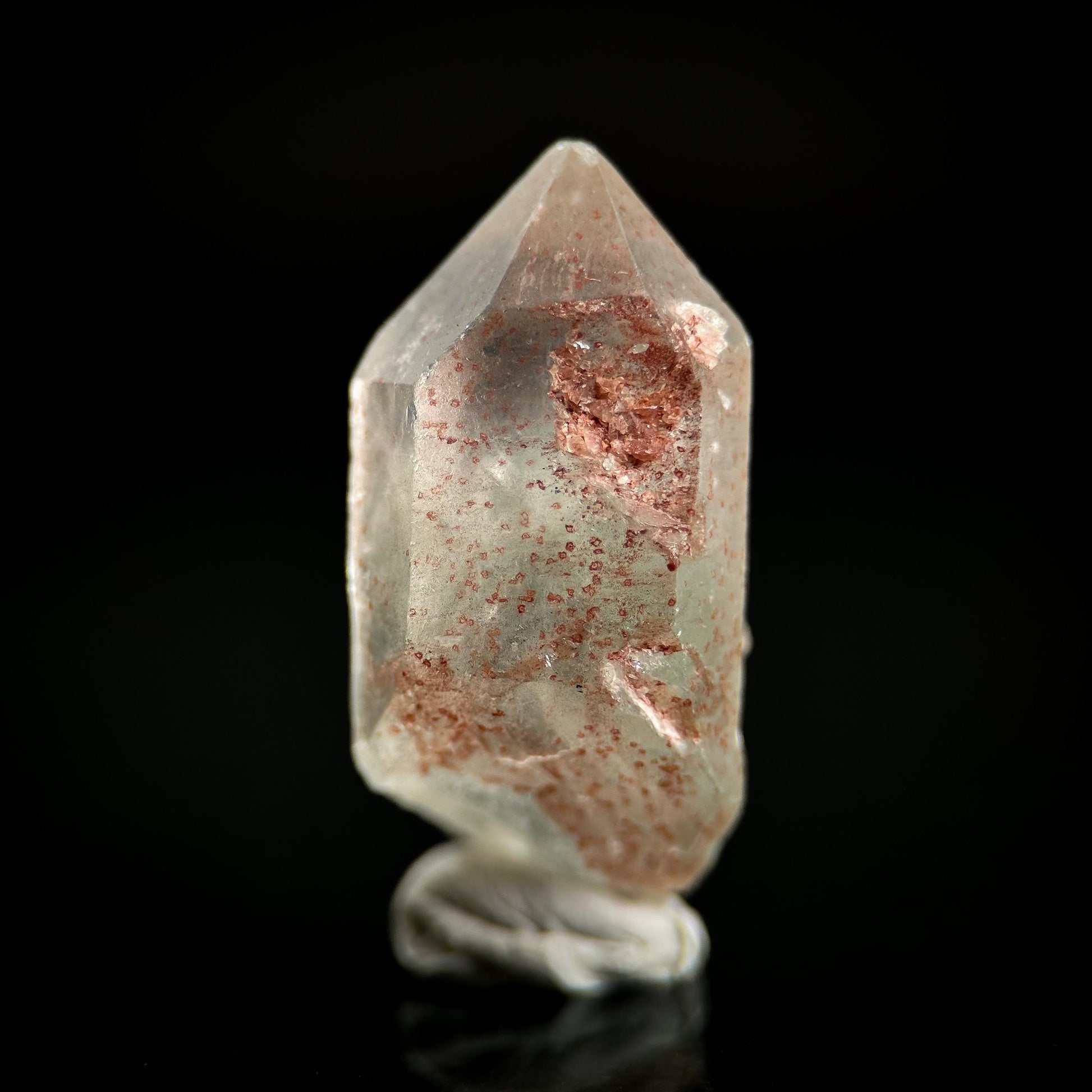 Phantom Chlorite Quartz | Green & Red Crystal, Mineral Specimen from Madagascar