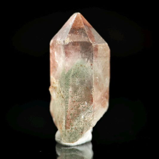 Phantom Chlorite Quartz | Green & Red Crystal, Mineral Specimen from Madagascar