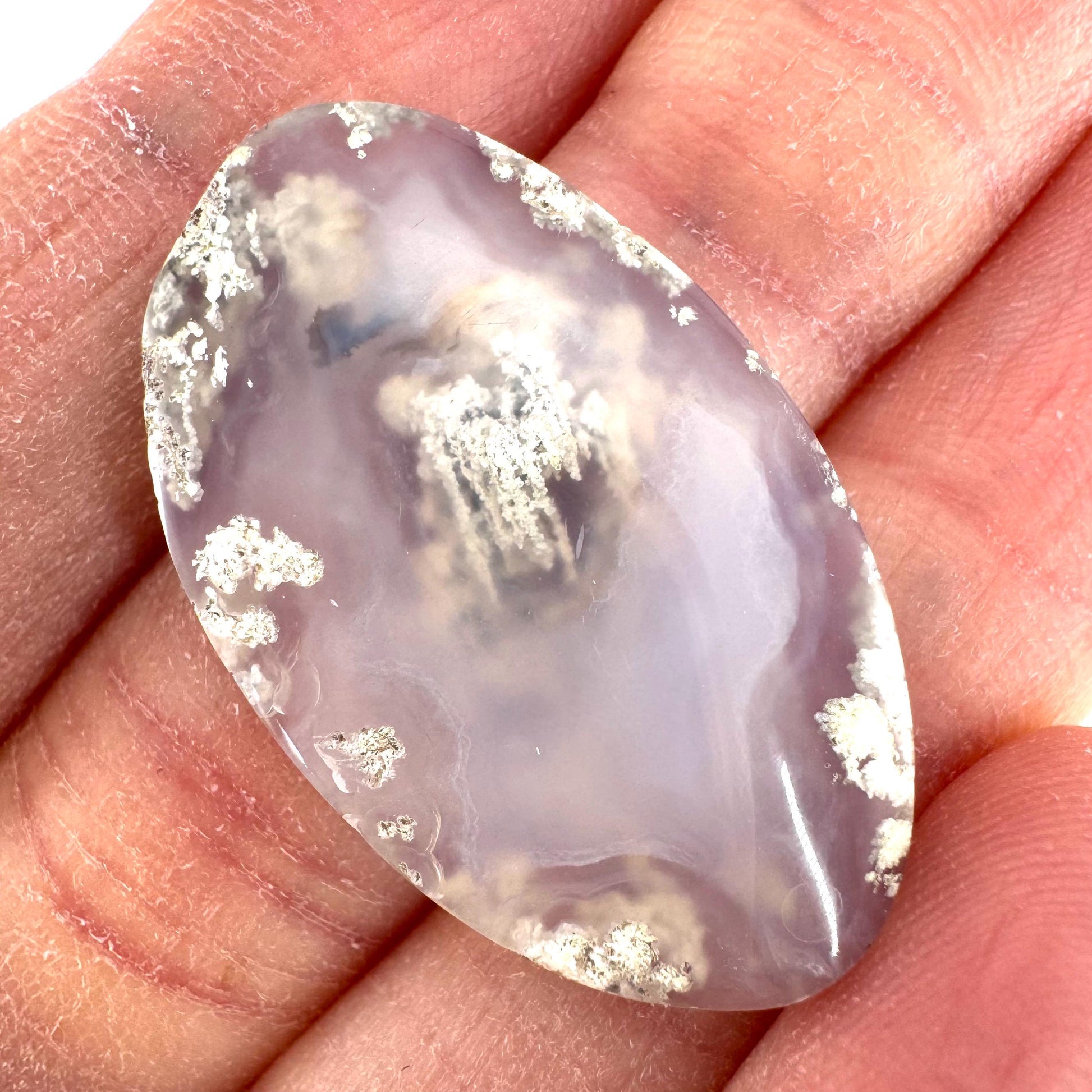 Plume Agate Cabochon | Landscape Picture Gemstone
