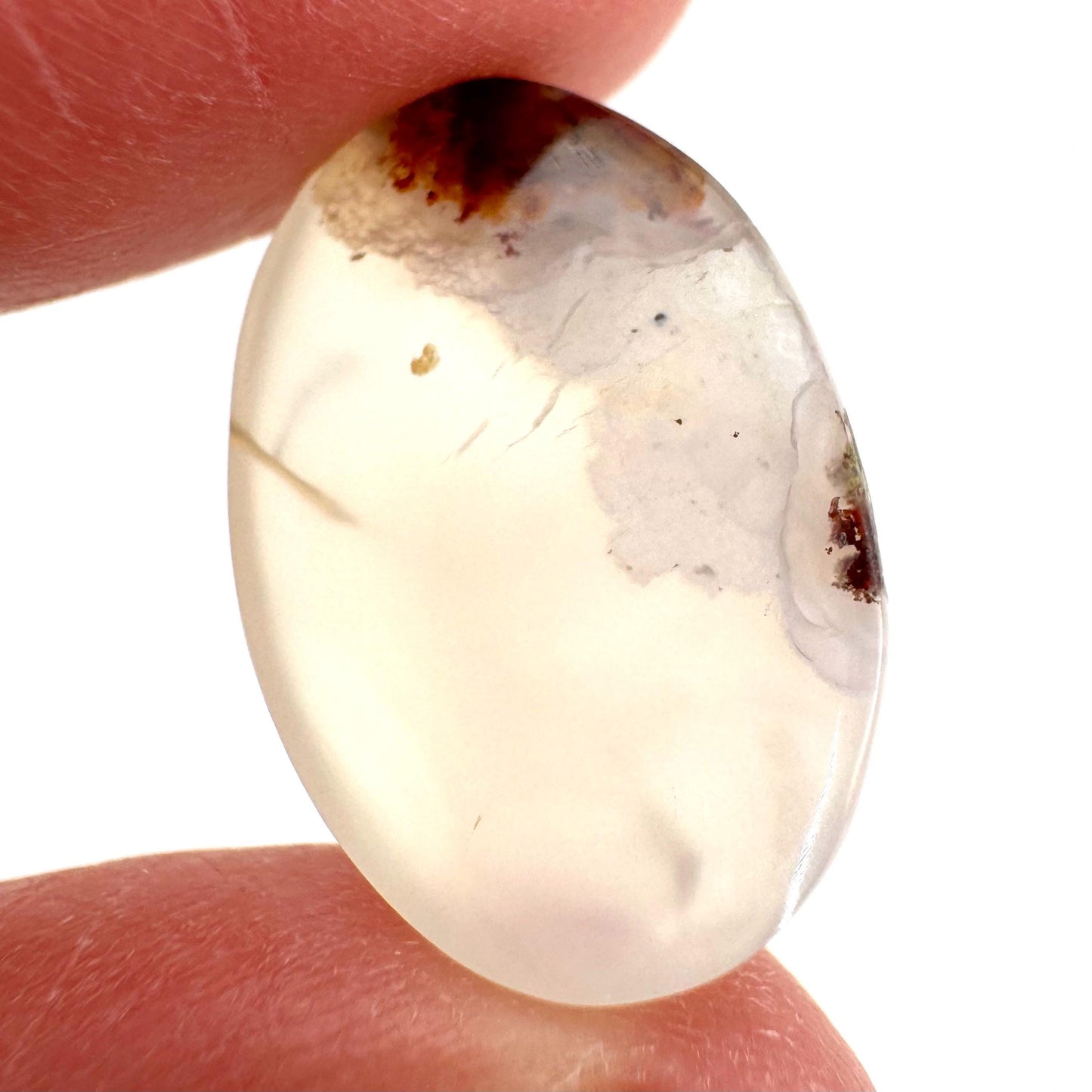 Plume Agate Cabochon | Landscape Picture Gemstone