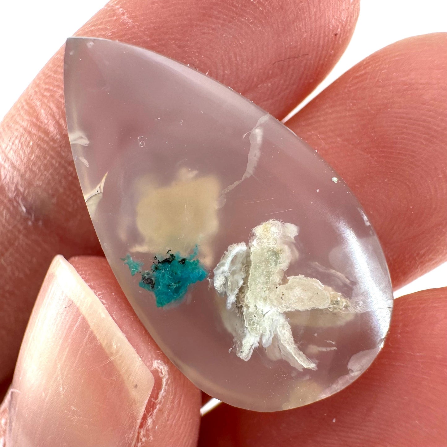 Confetti Agate Cabochon | Chrysocolla and Copper Gemstone