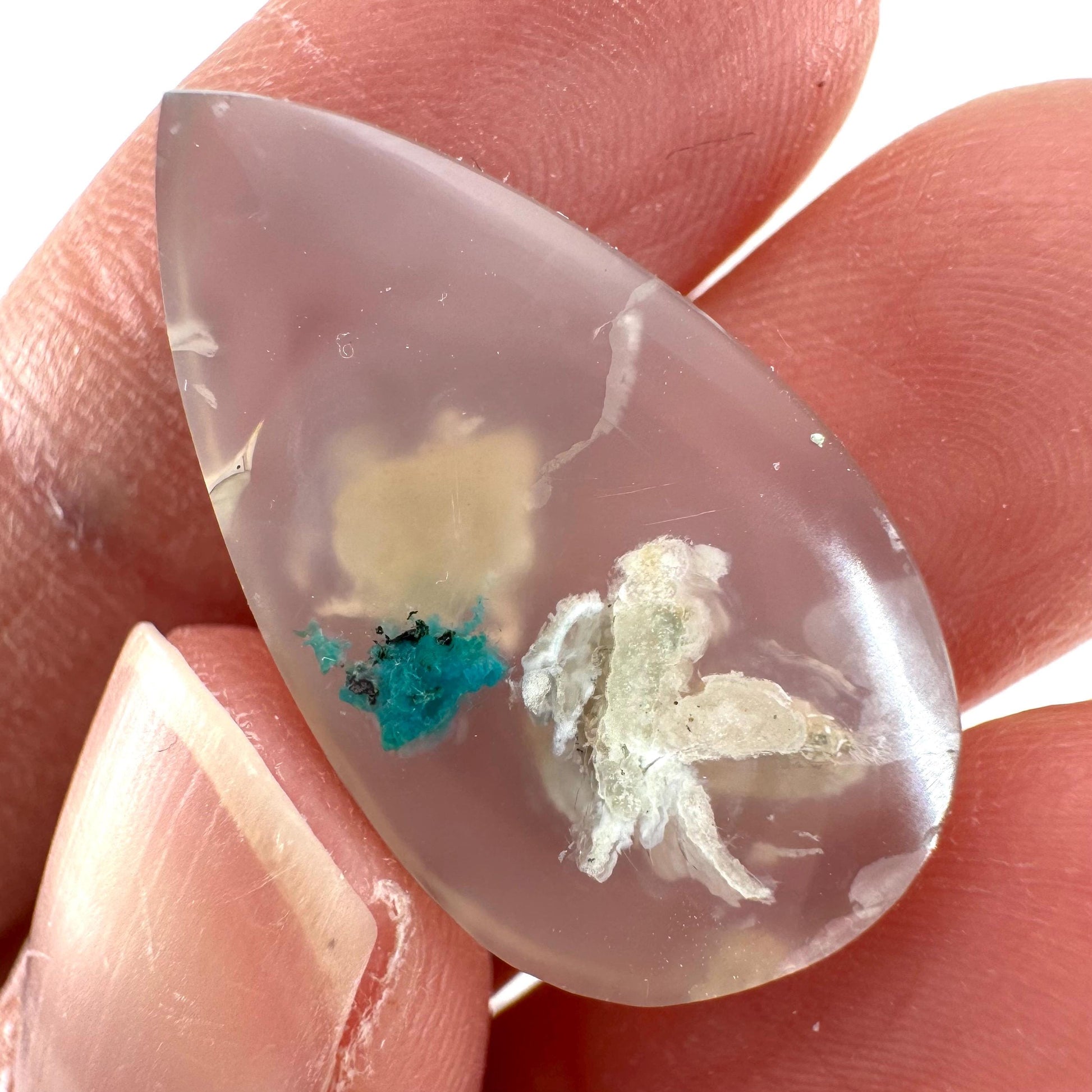 Confetti Agate Cabochon | Chrysocolla and Copper Gemstone
