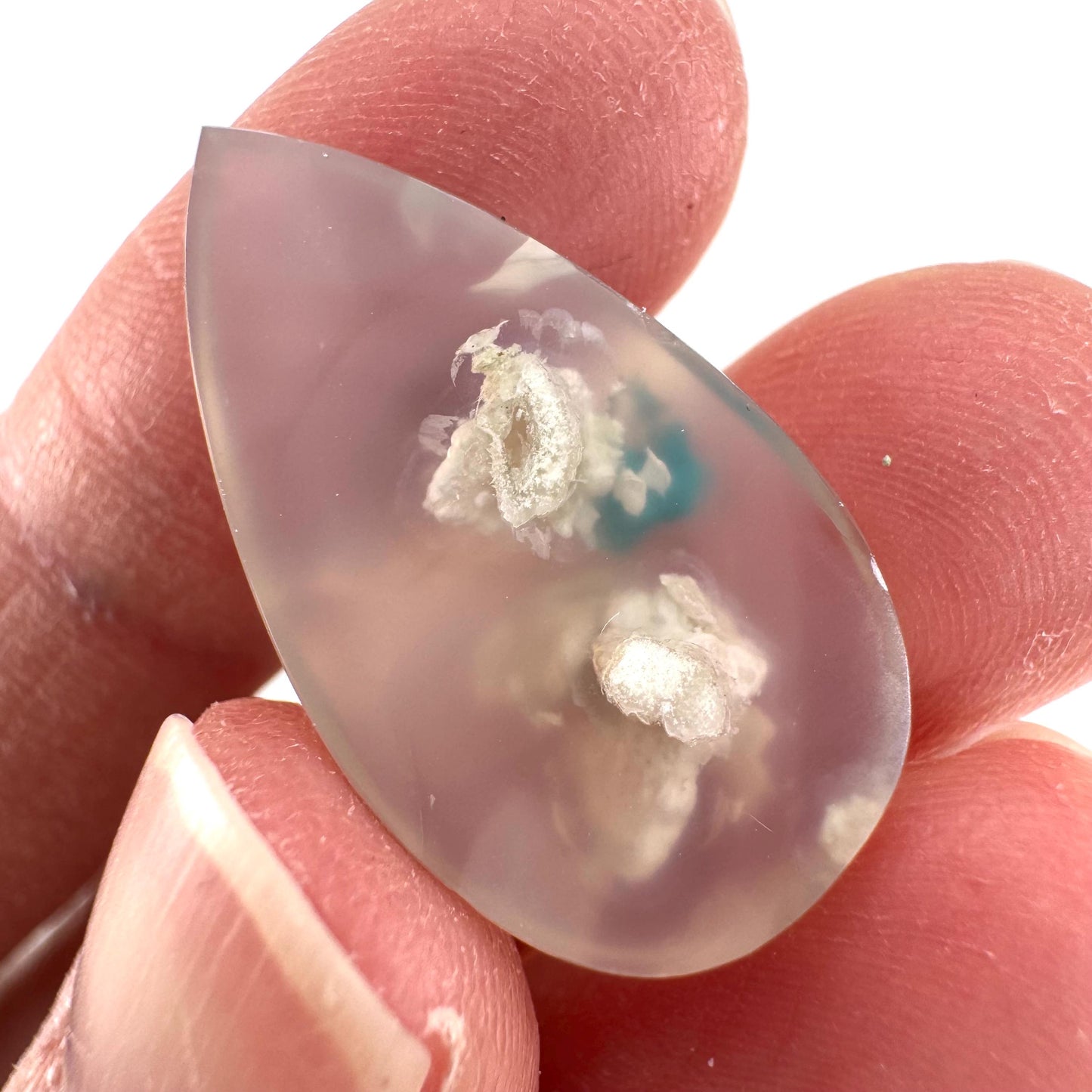 Confetti Agate Cabochon | Chrysocolla and Copper Gemstone