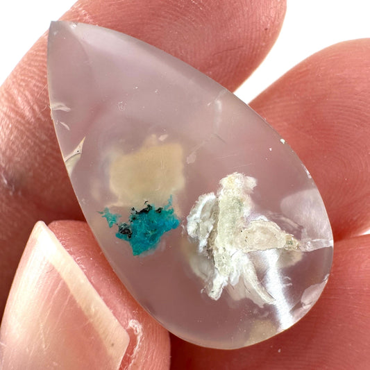Confetti Agate Cabochon | Chrysocolla and Copper Gemstone