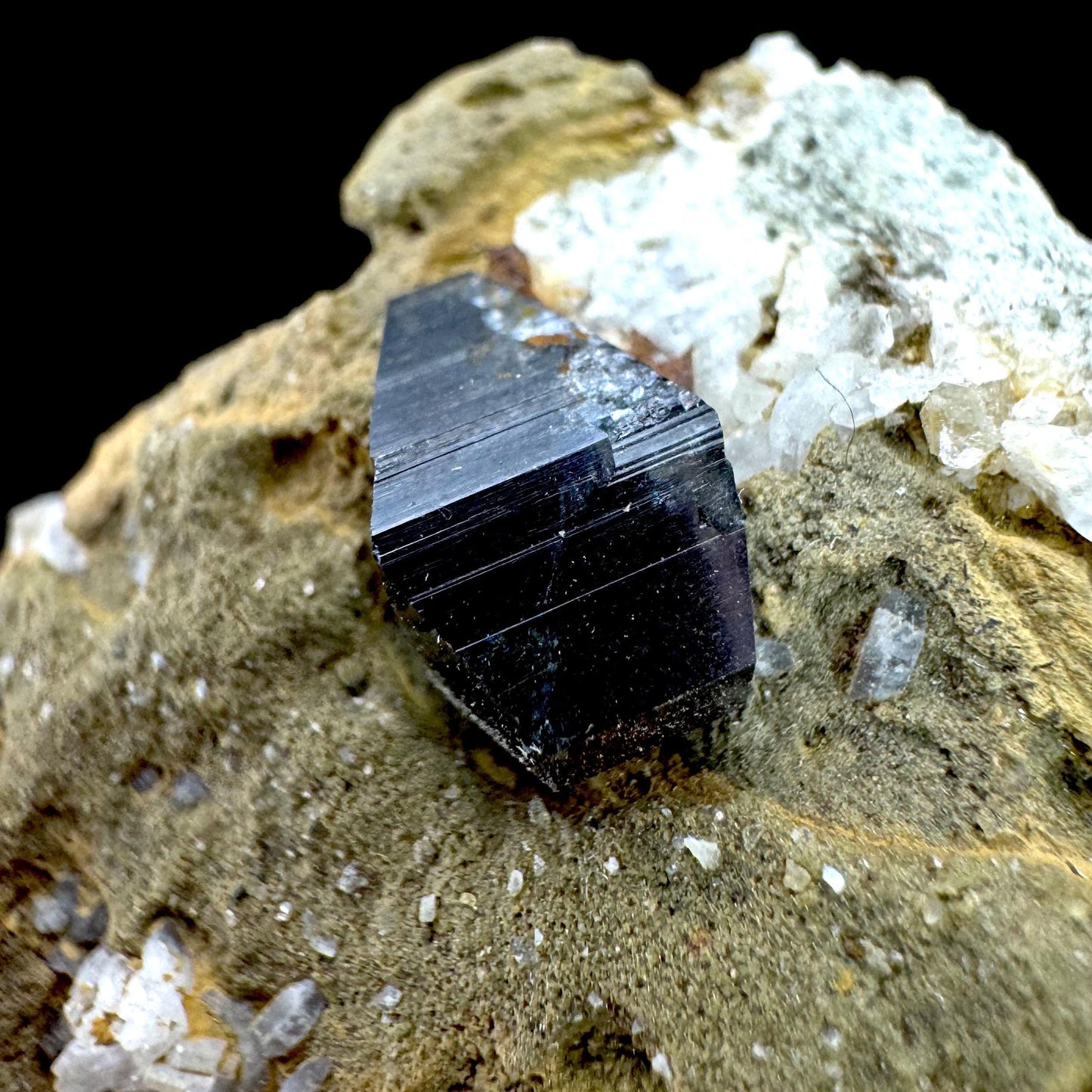 Anatase on Matrix | Metallic Crystal, Rare Mineral Specimen