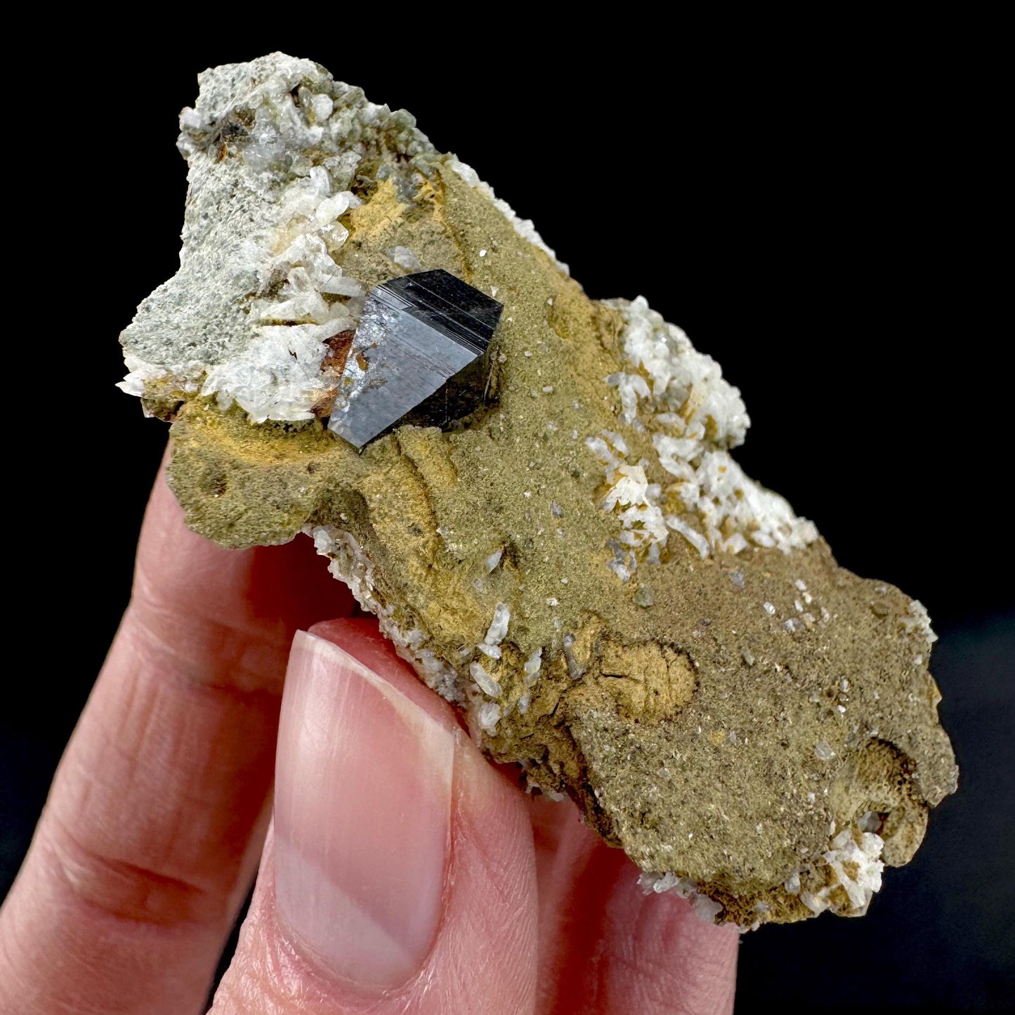 Anatase on Matrix | Metallic Crystal, Rare Mineral Specimen