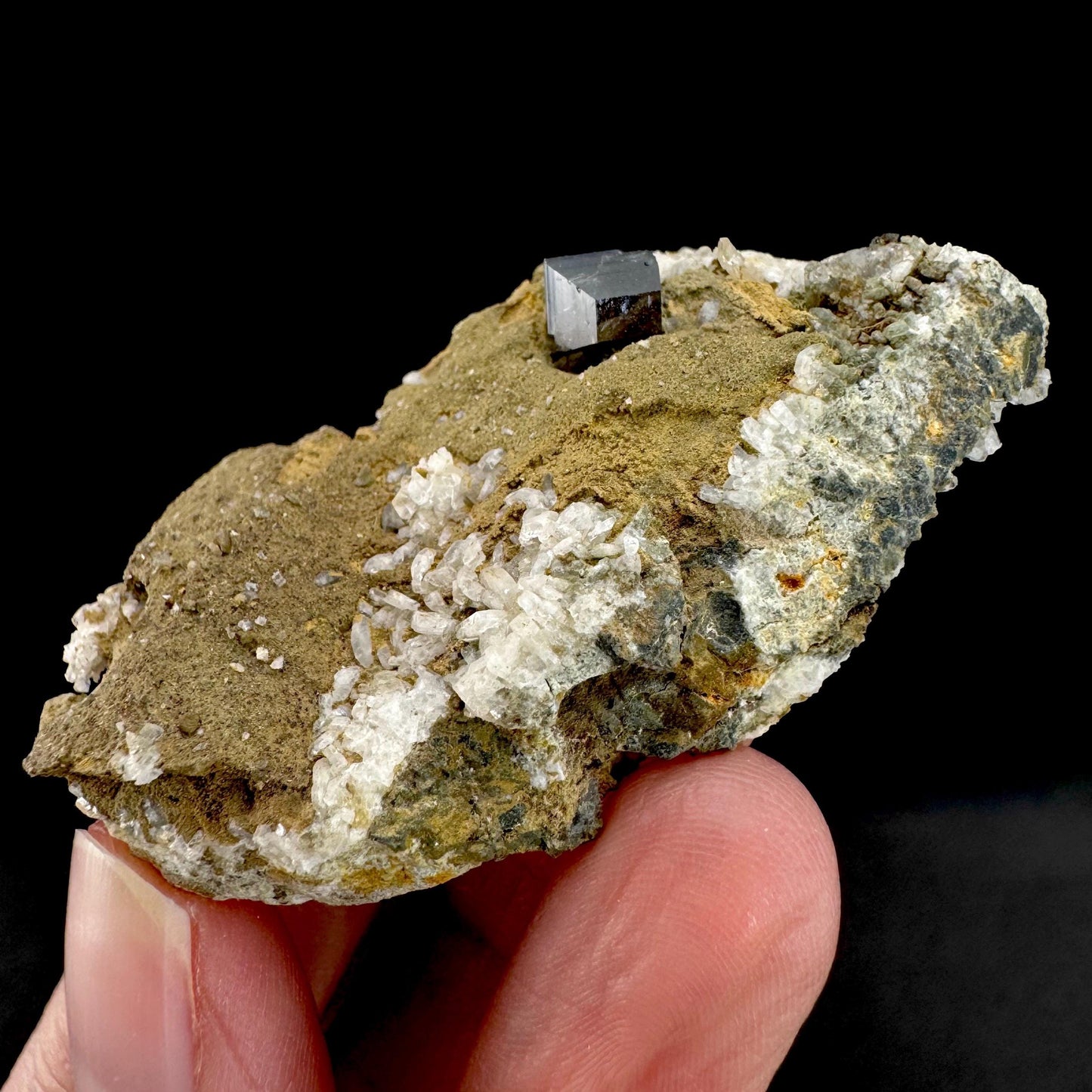 Anatase on Matrix | Metallic Crystal, Rare Mineral Specimen