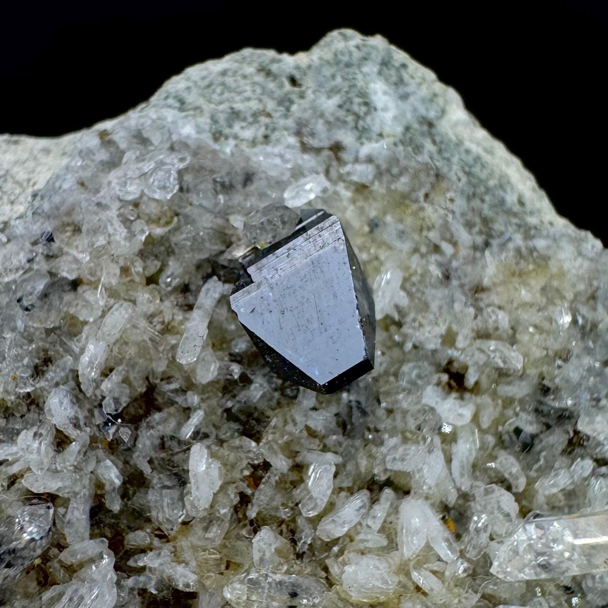 Anatase on Matrix | Metallic Crystal, Rare Mineral Specimen